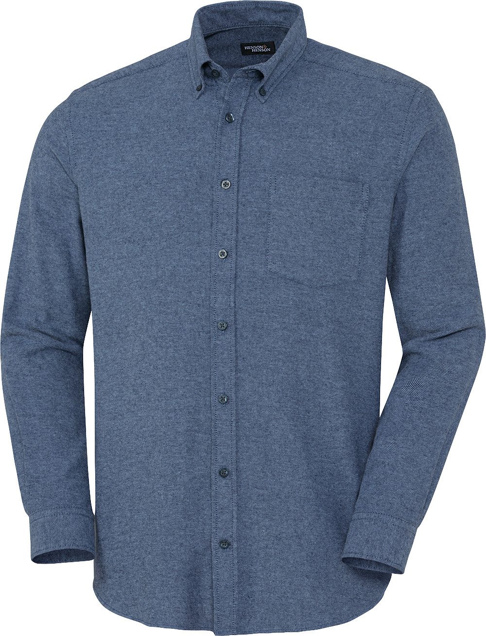 HENSON&HENSON Flanellhemd 100% weiche Baumwolle