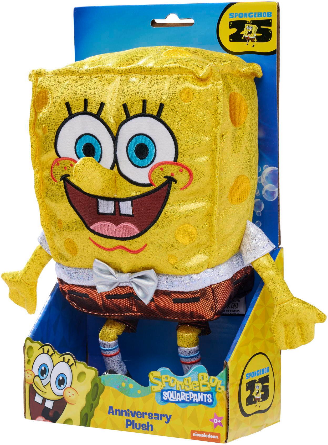 SIMBA Plüschfigur Stofftier Spongebob glitzernd Plüsch 25. Jubiläum 30cm 109491007