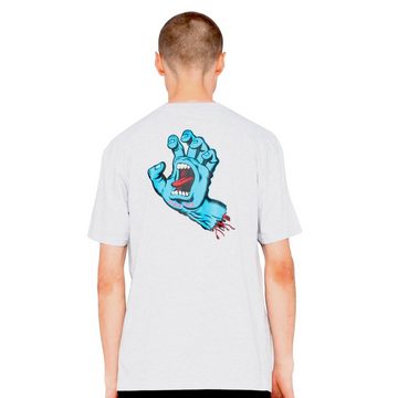 Santa Cruz T-Shirt Screaming Hand Chest - athletic heather