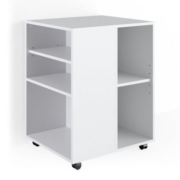 Vicco Rollcontainer Bürocontainer für Schreibtisch Weiß