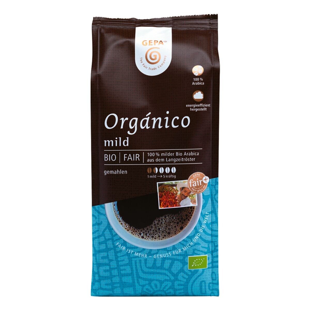 GEPA Kaffee Orgánico mild, 250 g, gemahlen