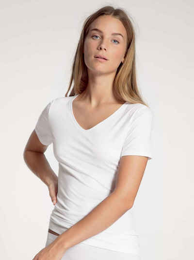 CALIDA Unterziehshirt »Kurzarm-Shirt, V-Neck« (1 St)