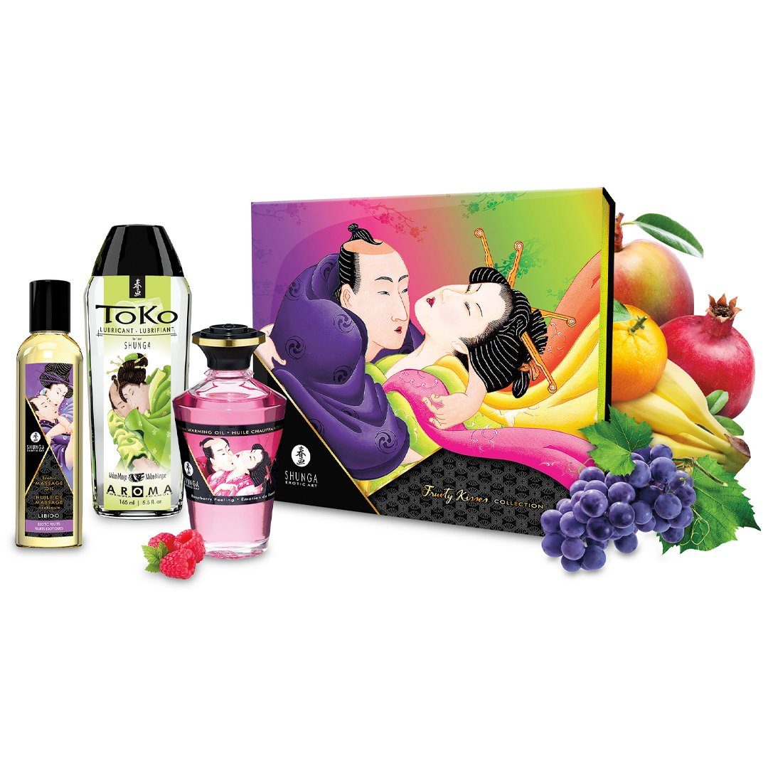 Massageöl Massage-Öl SHUNGA Kisses Geschenk-Set Fruity