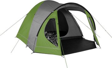 Portal Outdoor Kuppelzelt Zelt für 4 Personen Delta grün wasserdicht Familienzelt Camping, Personen: 4 (mit Transporttasche), mit Moskitonetz Transporttasche 100% wasserdicht
