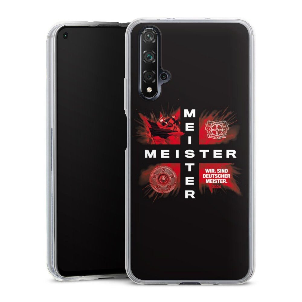 DeinDesign Handyhülle Bayer 04 Leverkusen Meister Offizielles Lizenzprodukt, Huawei Nova 5T Slim Case Silikon Hülle Ultra Dünn Schutzhülle