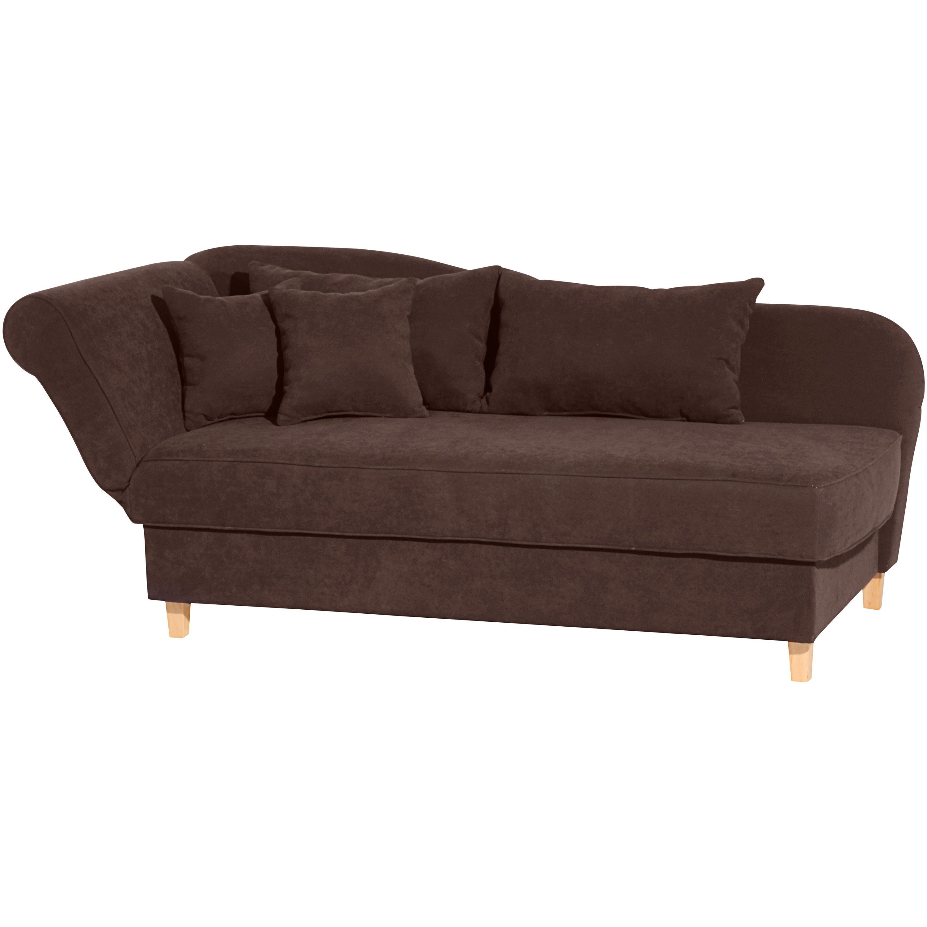 Max Winzer® Recamiere Selma, Recamiere mit Armteil links klappbar Velours
