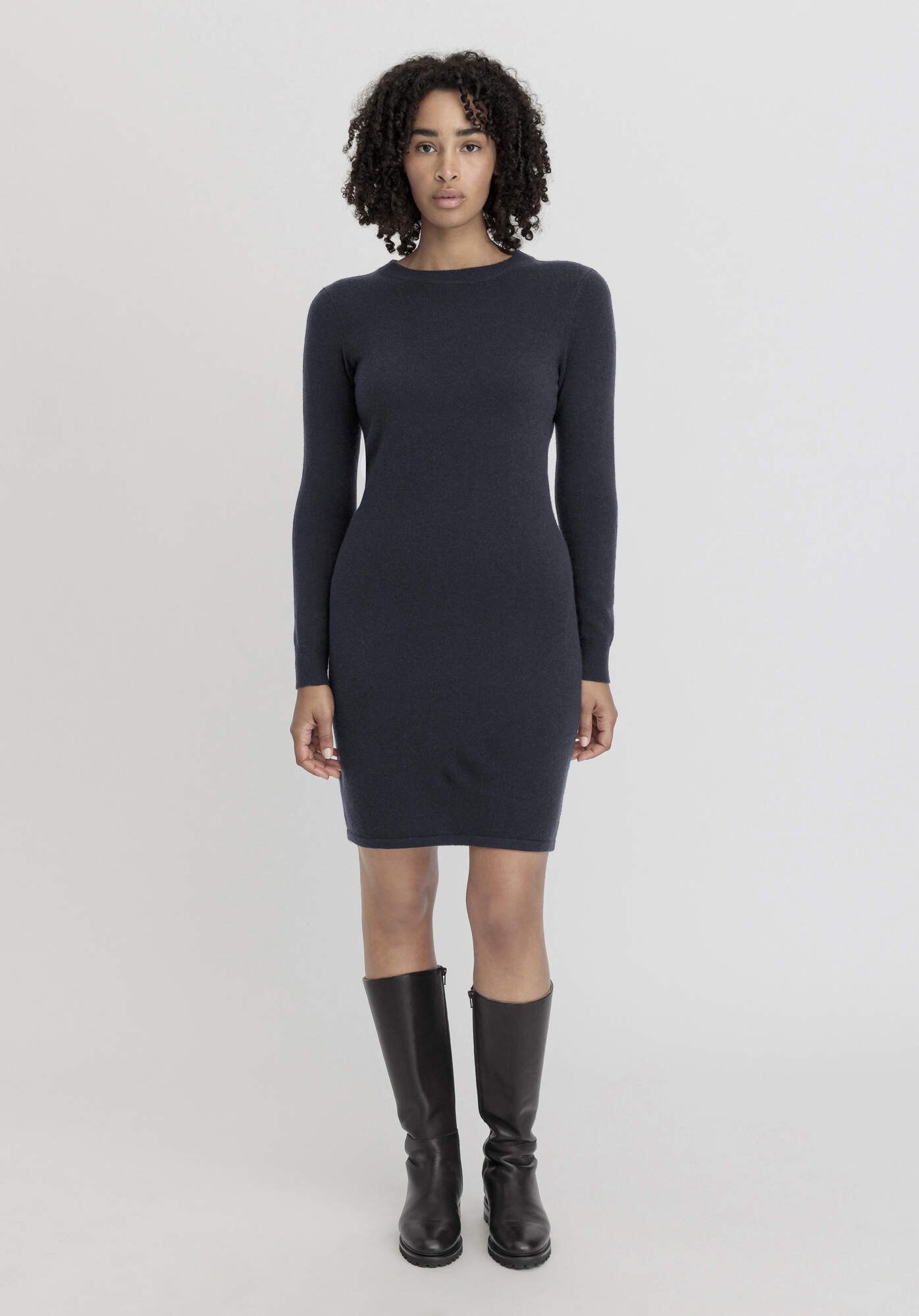 Hessnatur Strickkleid aus weicher Schurwolle mit günstig online kaufen