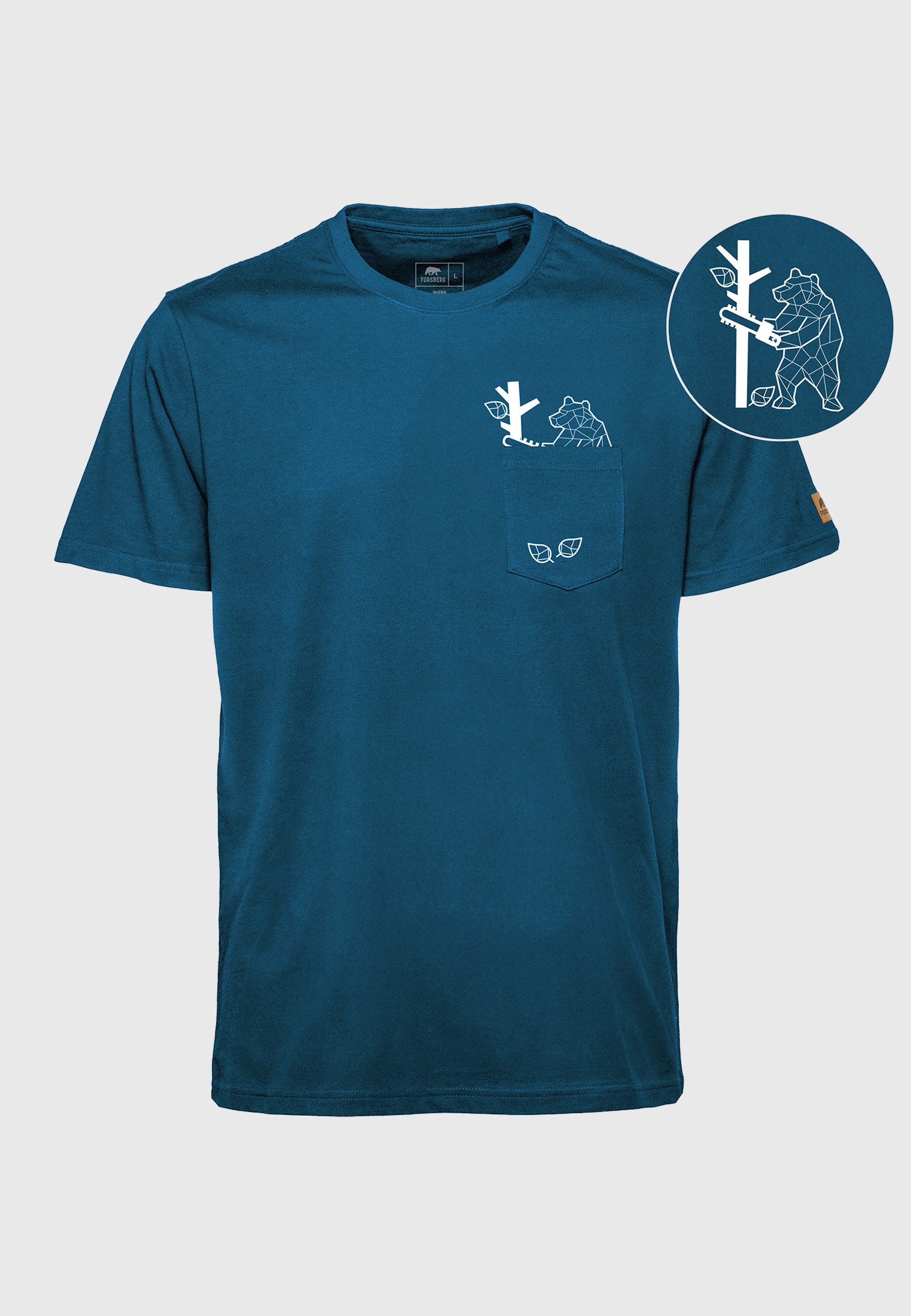 FORSBERG T-Shirt Hugson T-Shirt mit Brusttasche – Bild 3 von 4