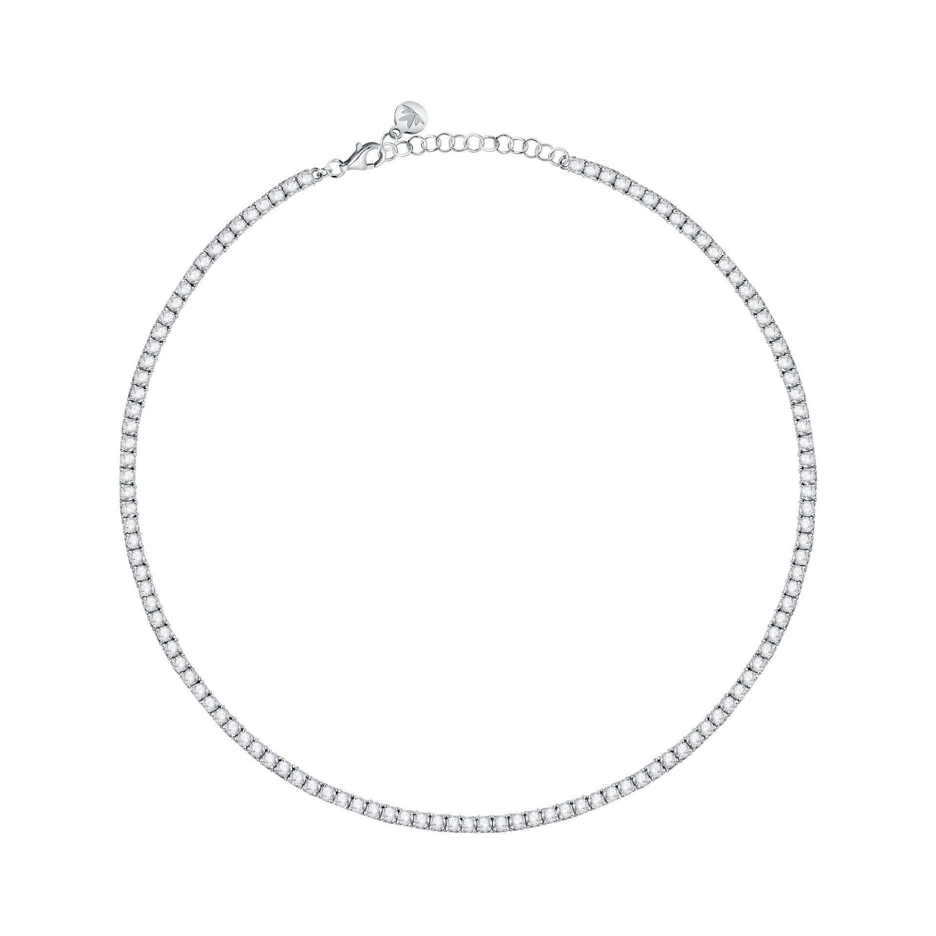 MORELLATO Silberkette Tesori Halskette SAIW314 Tenniskette 925 Silber Zirkonia 30+8 cm