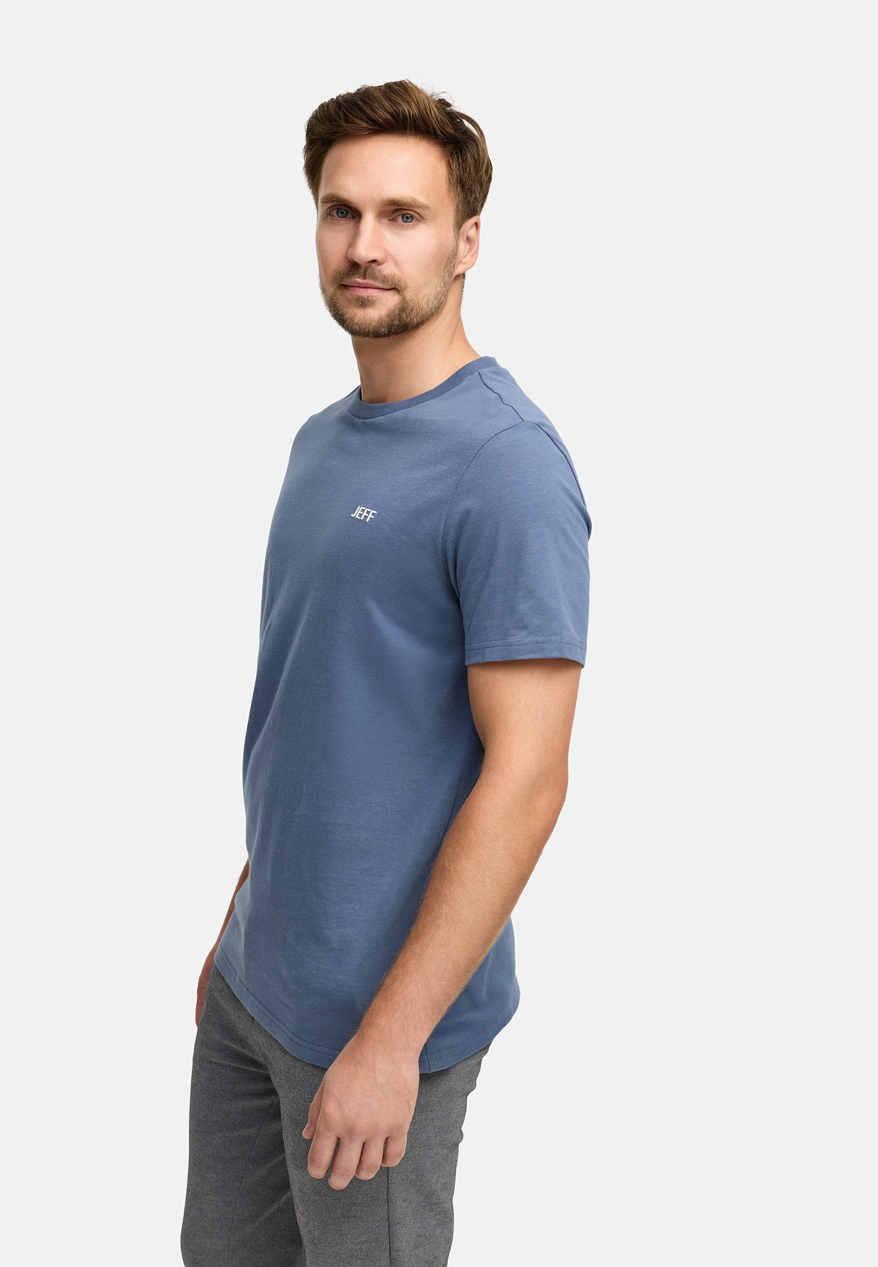 Jeff T-Shirt Herren JFCayson Shirt Tee Herrenshirt aus Baumwolle mit Logo-Detail