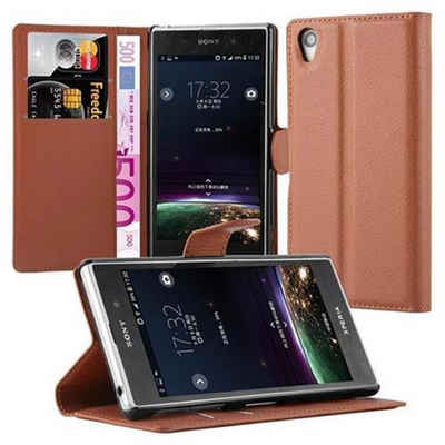 Cadorabo Handyhülle Sony Xperia Z1 Sony Xperia Z1, Klappbare Handy Schutzhülle - Hülle - mit Standfunktion und Kartenfach