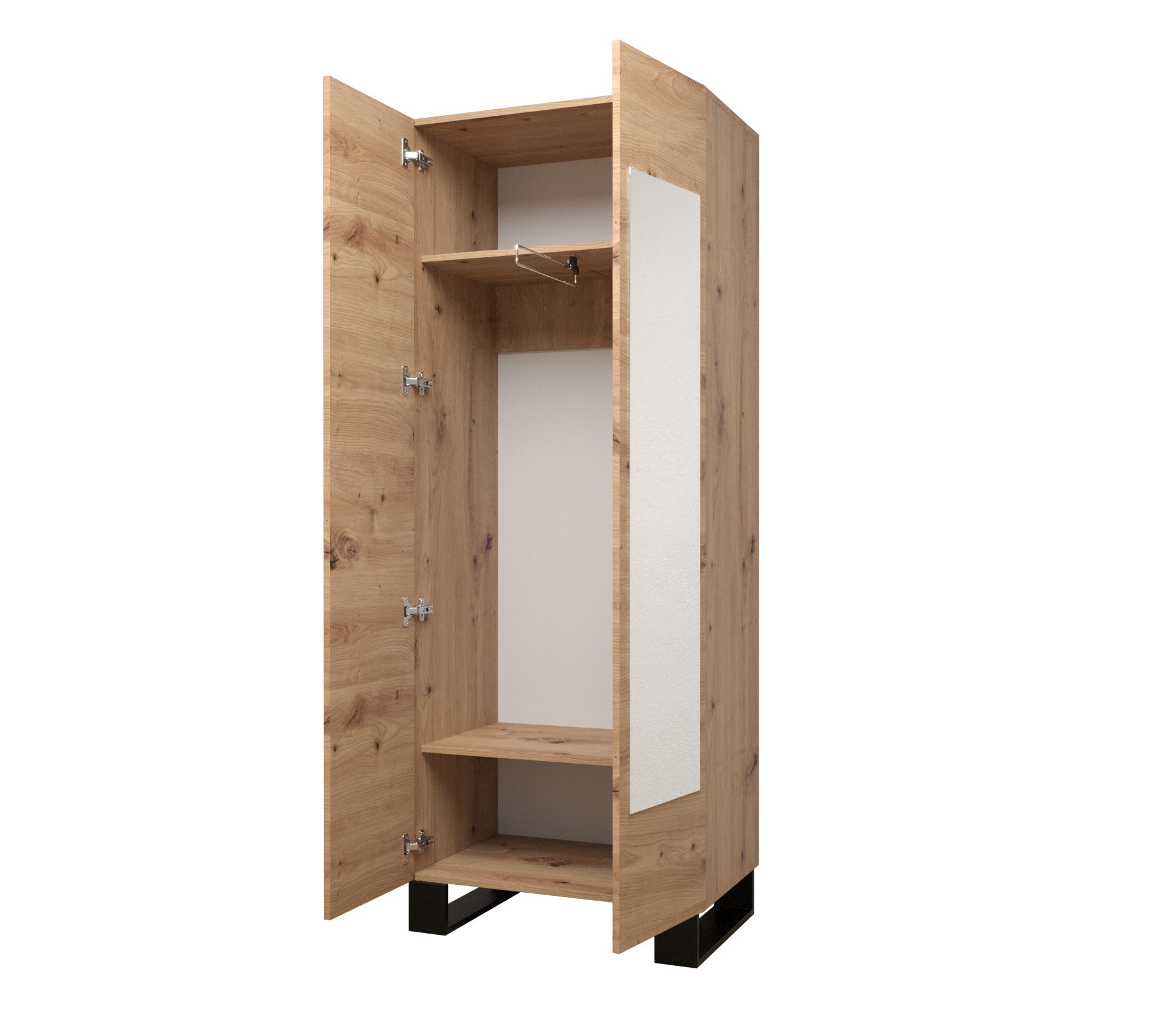 ABIKS MÖBEL Garderobenschrank ARTIN Kleiderschrank, Garderobenschrank, Indu günstig online kaufen