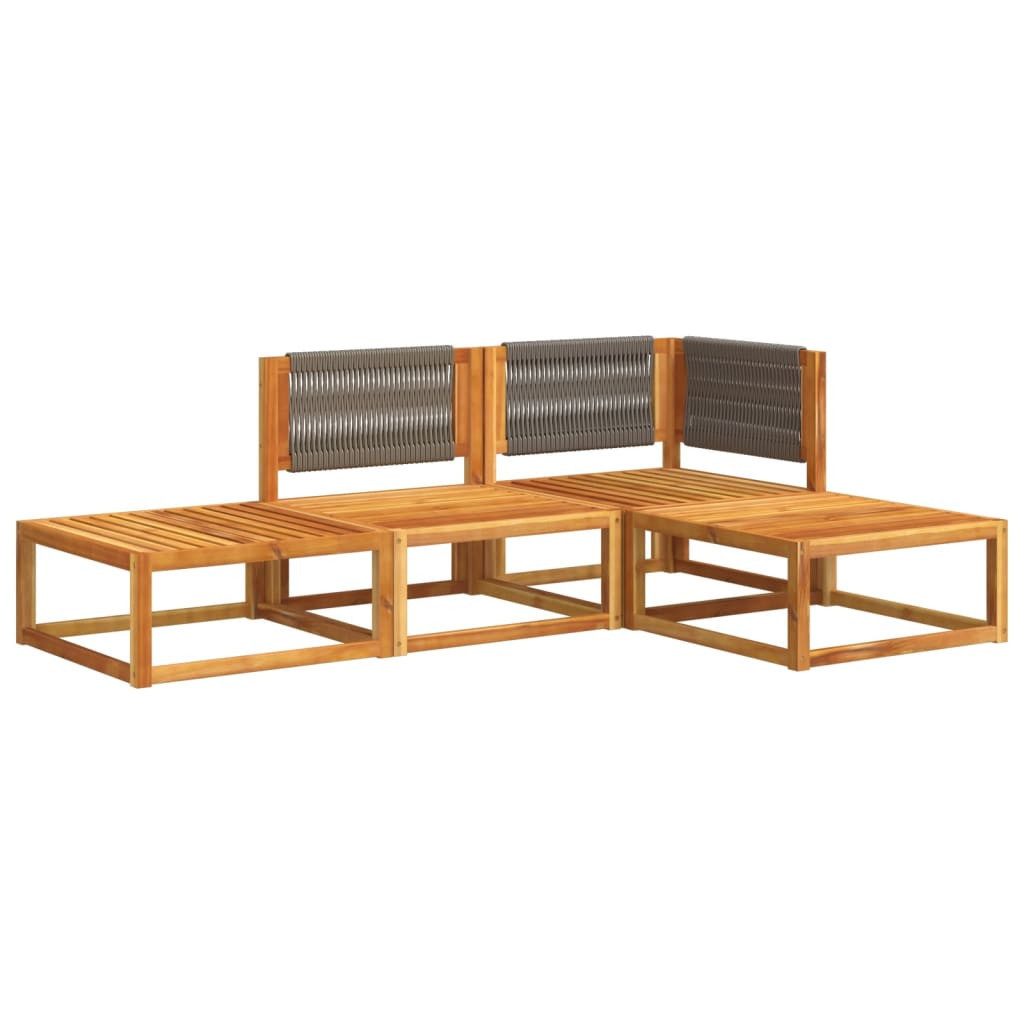 vidaXL Loungesofa 4-tlg. Garten-Sofagarnitur mit Kissen günstig online kaufen