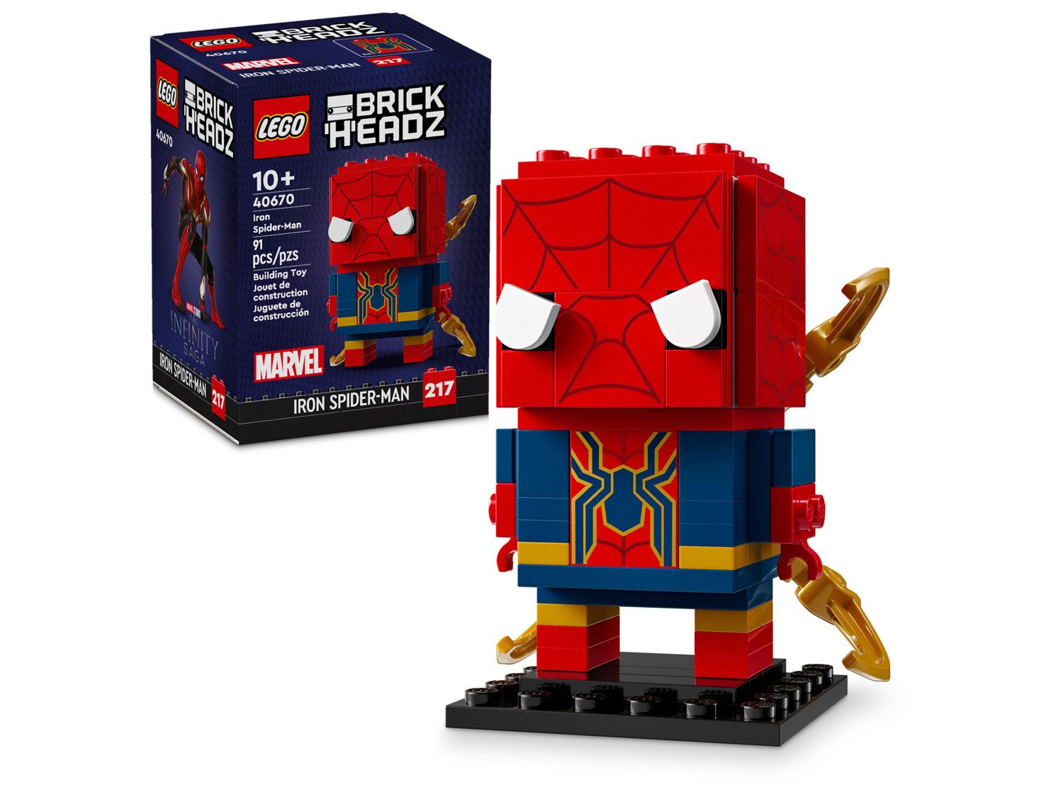 LEGO® Marvel 40670 Iron Spider-Man Spielbausteine, (Set, 91 St., Set) günstig online kaufen
