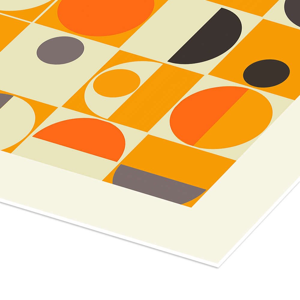 Posterlounge Wandbild Bauhaus - Panton Orange, Mandy Reinmuth, erhältlich als Poster, Leinwandbild, Wandsticker oder Acrylglasbild