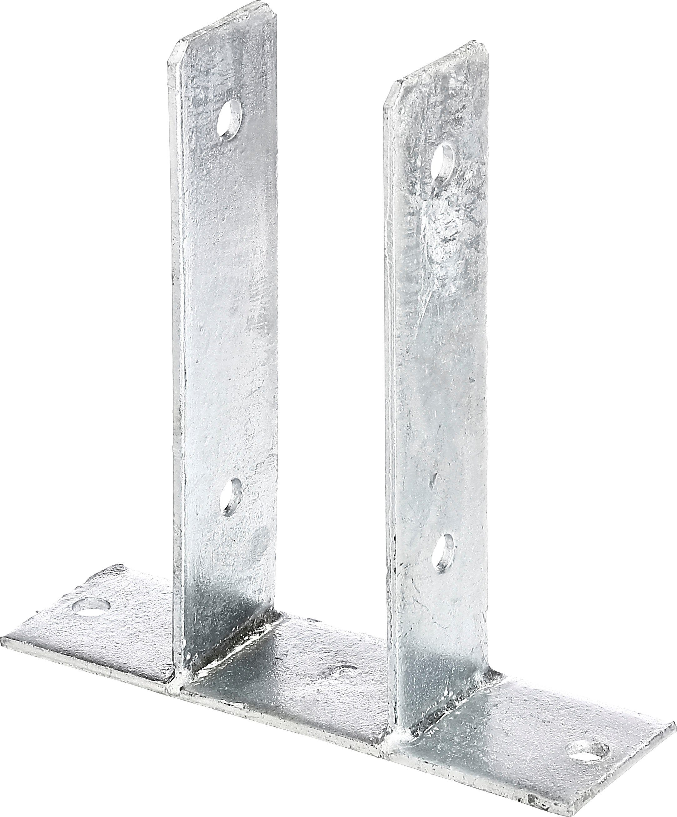Alberts U-Pfostenträger, zum Aufschrauben, (Set, 3-St), feuerverzinkt, lichte Breite 71 mm