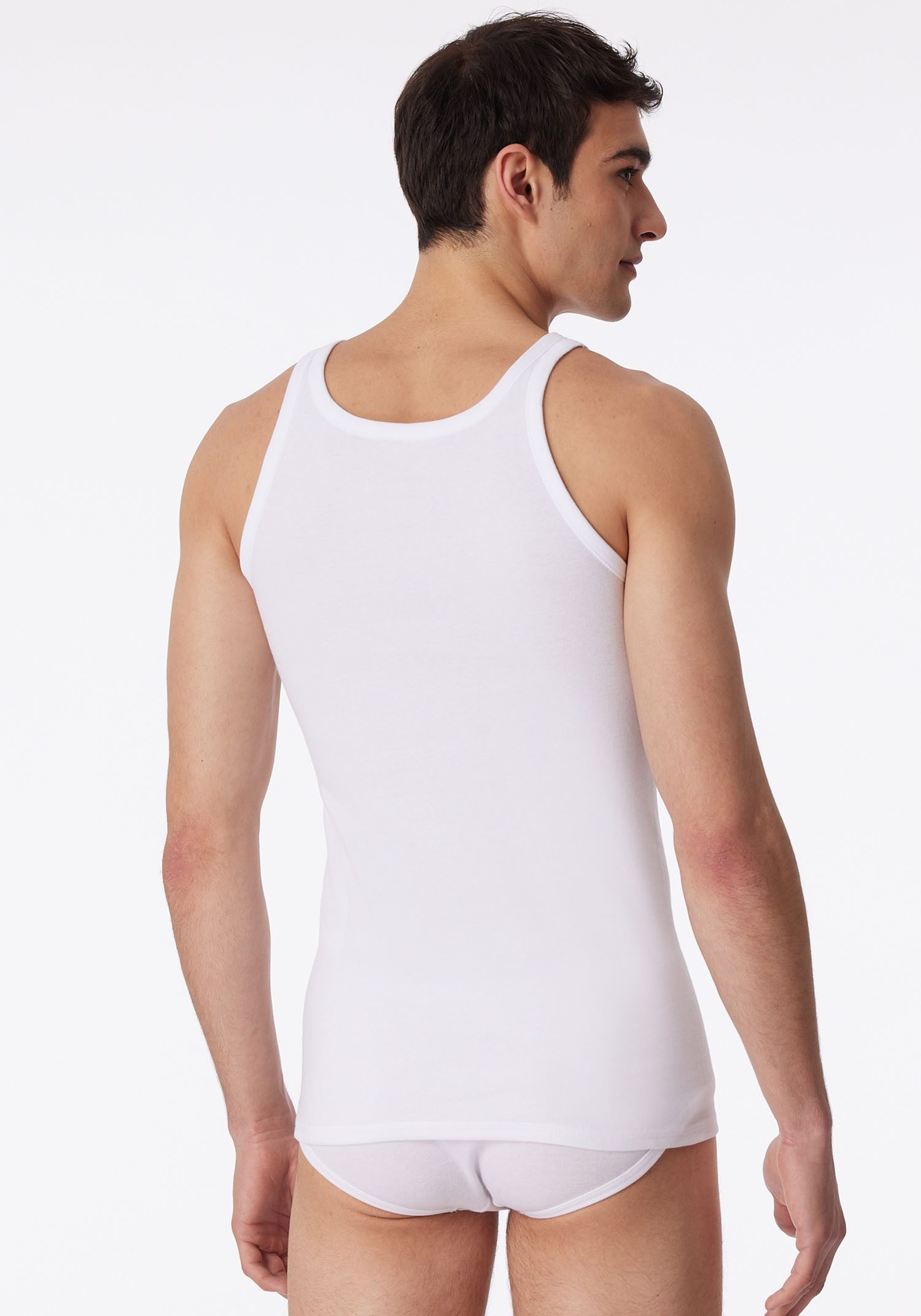 Schiesser Unterhemd Original Classics (3er-Pack) mit Markenlabel