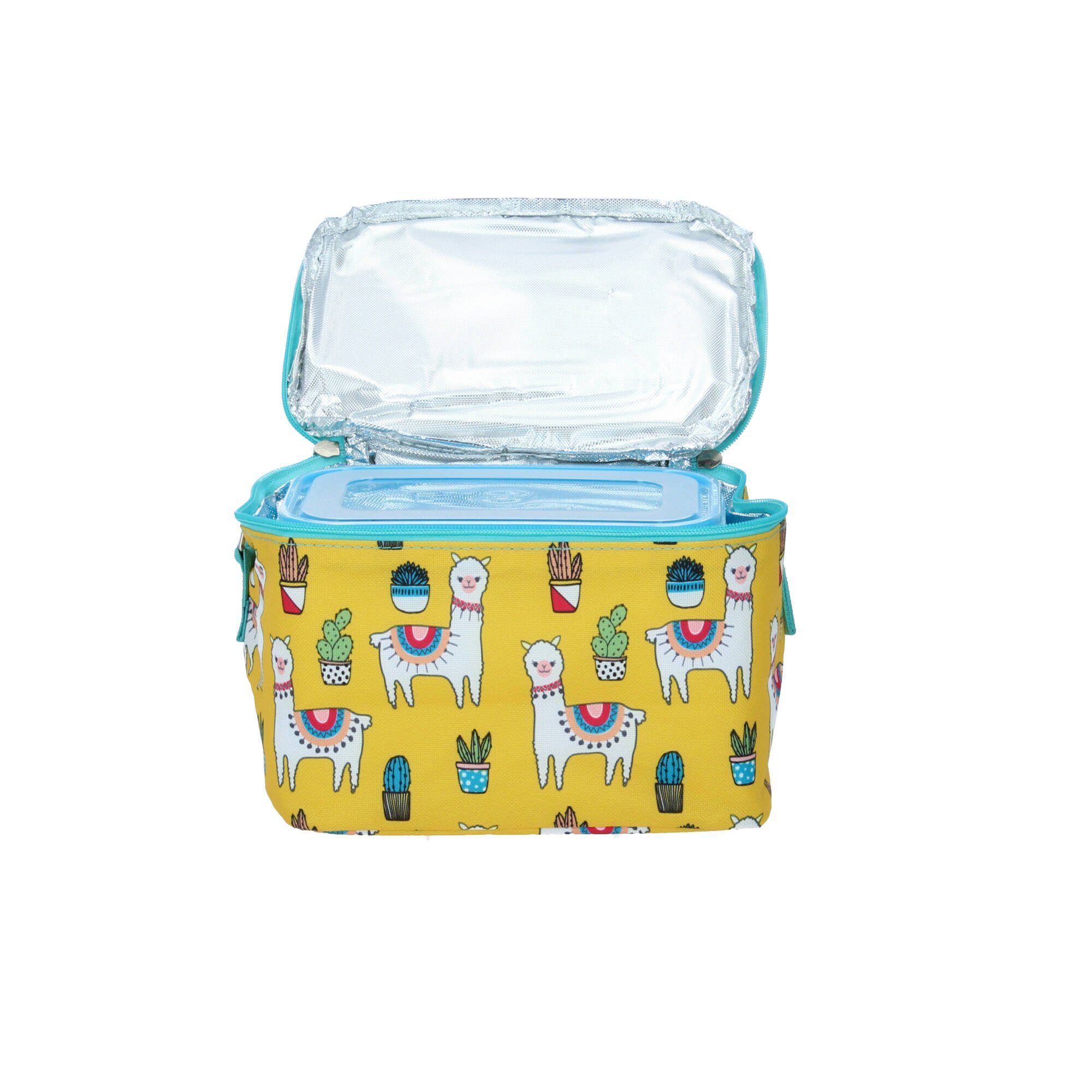 Lunchbox Lunchset (1-tlg) 2 Ladelle Lama Porta Kühlakku Vorratsdosen,