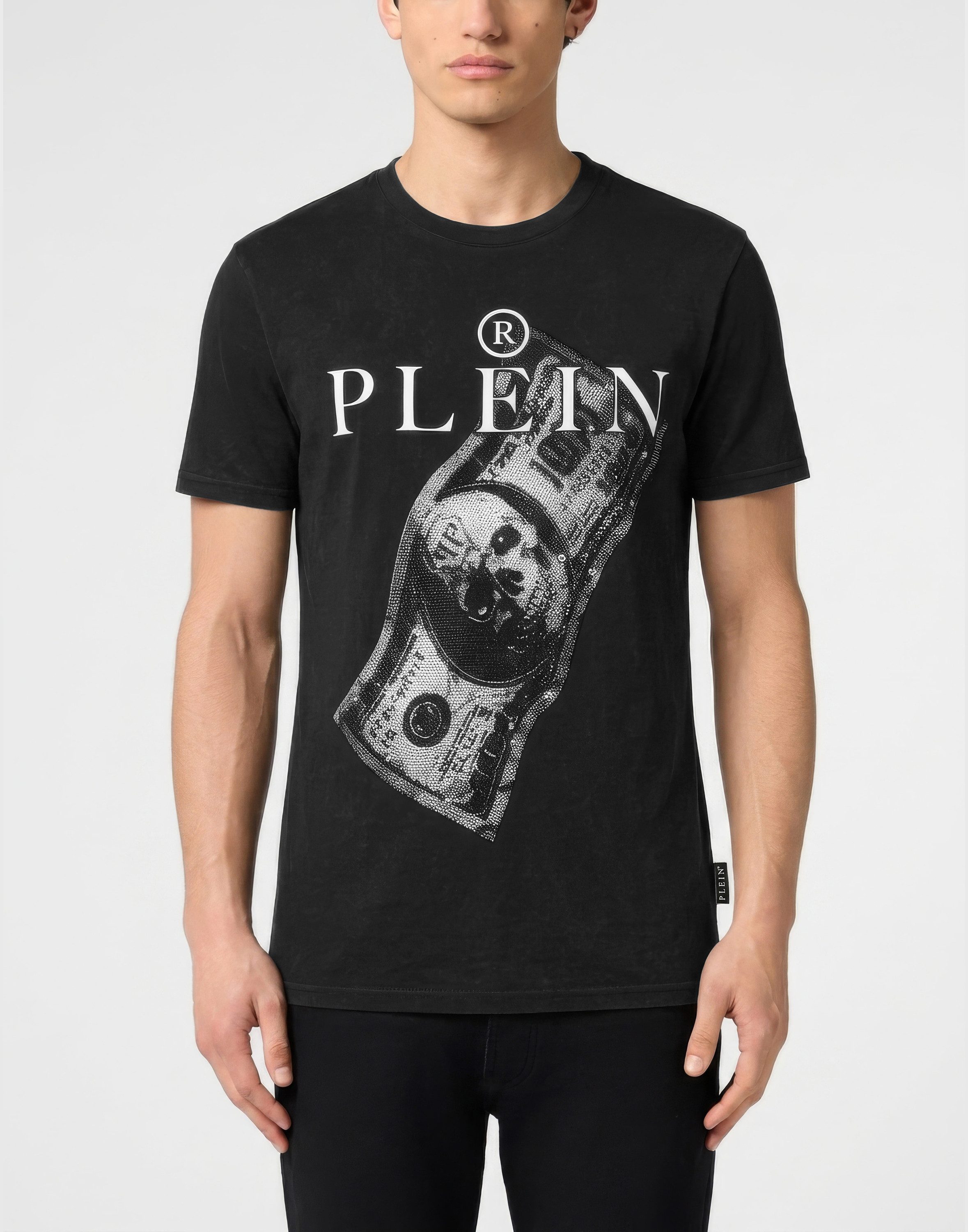 PHILIPP PLEIN T-Shirt Skull Mit Schmucksteinen