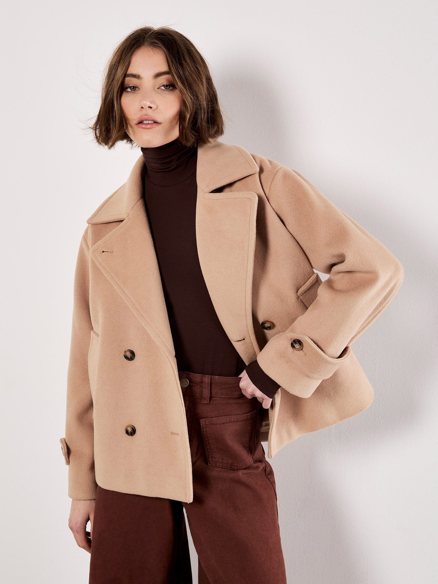 Apricot Kurzjacke Kurzjacke im Zweireiher Stil – Bild 5 von 5