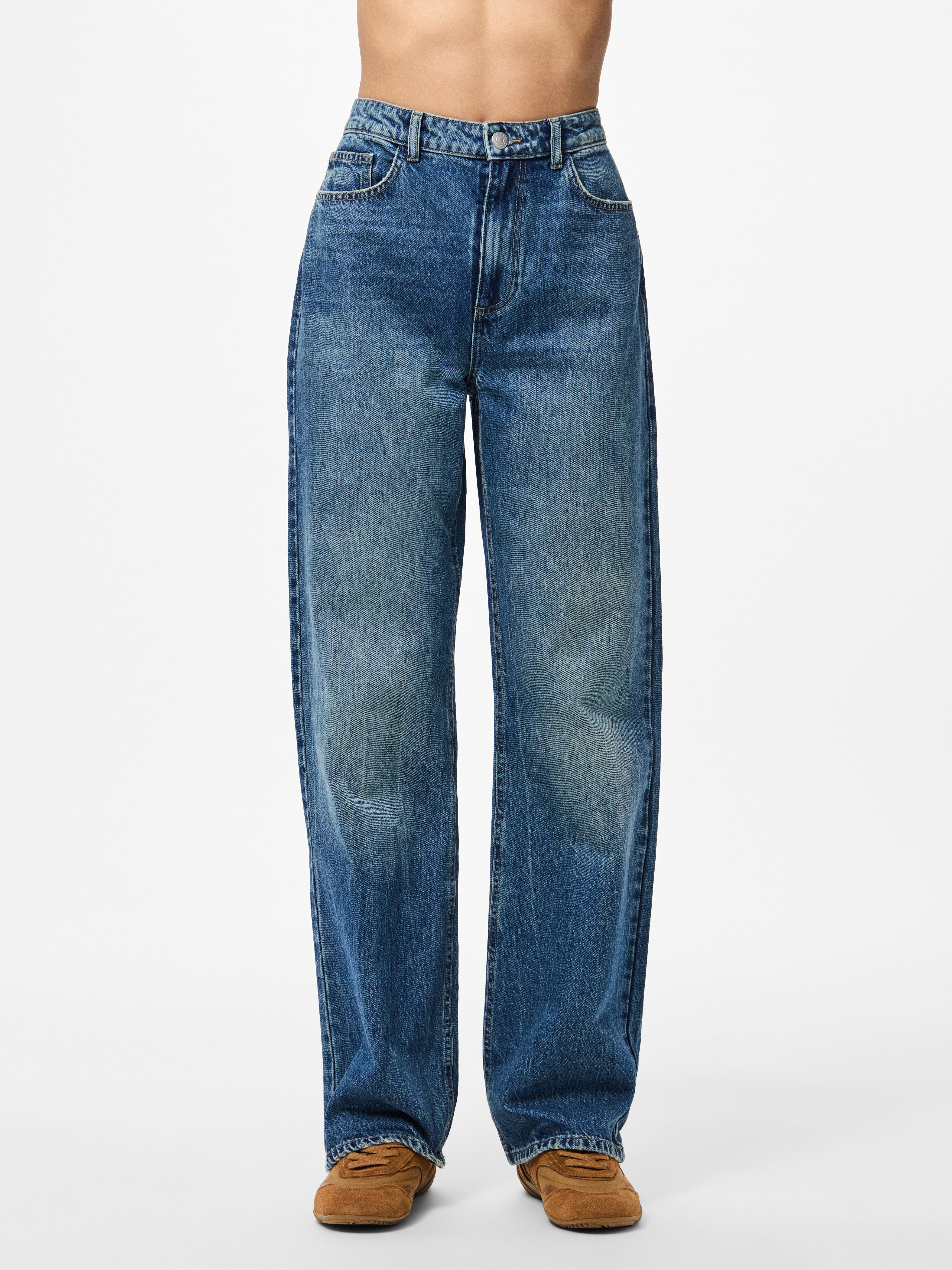 pieces High-waist-Jeans PCKATE HW STRAIGHT JEANS MB NOOS BC günstig online kaufen