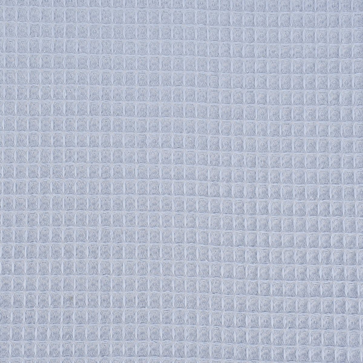 SCHÖNER LEBEN. Stoff Bekleidungsstoff Meterware Waffelpique Baumwolle uni dusty blau 150cm, allergikergeeignet,atmungsaktiv,pflegeleicht