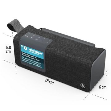 Hama Digitalradio "DR200BT", FM/DAB/DAB+/Bluetooth/Akkubetrieb DAB+ Radio Digitalradio (DAB) (Digitalradio (DAB), FM-Tuner)