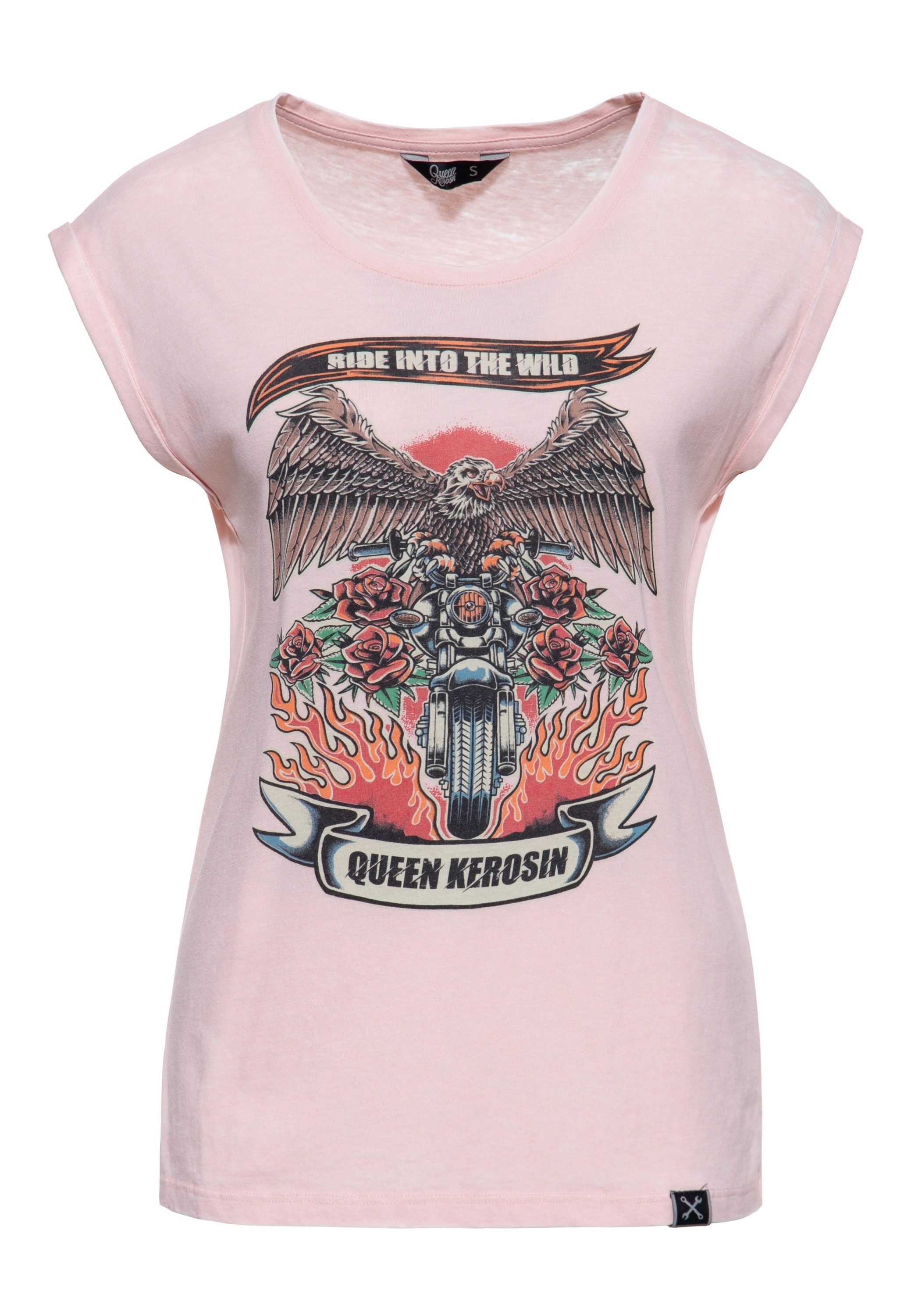 Print-Shirt Ride Into The Wild
