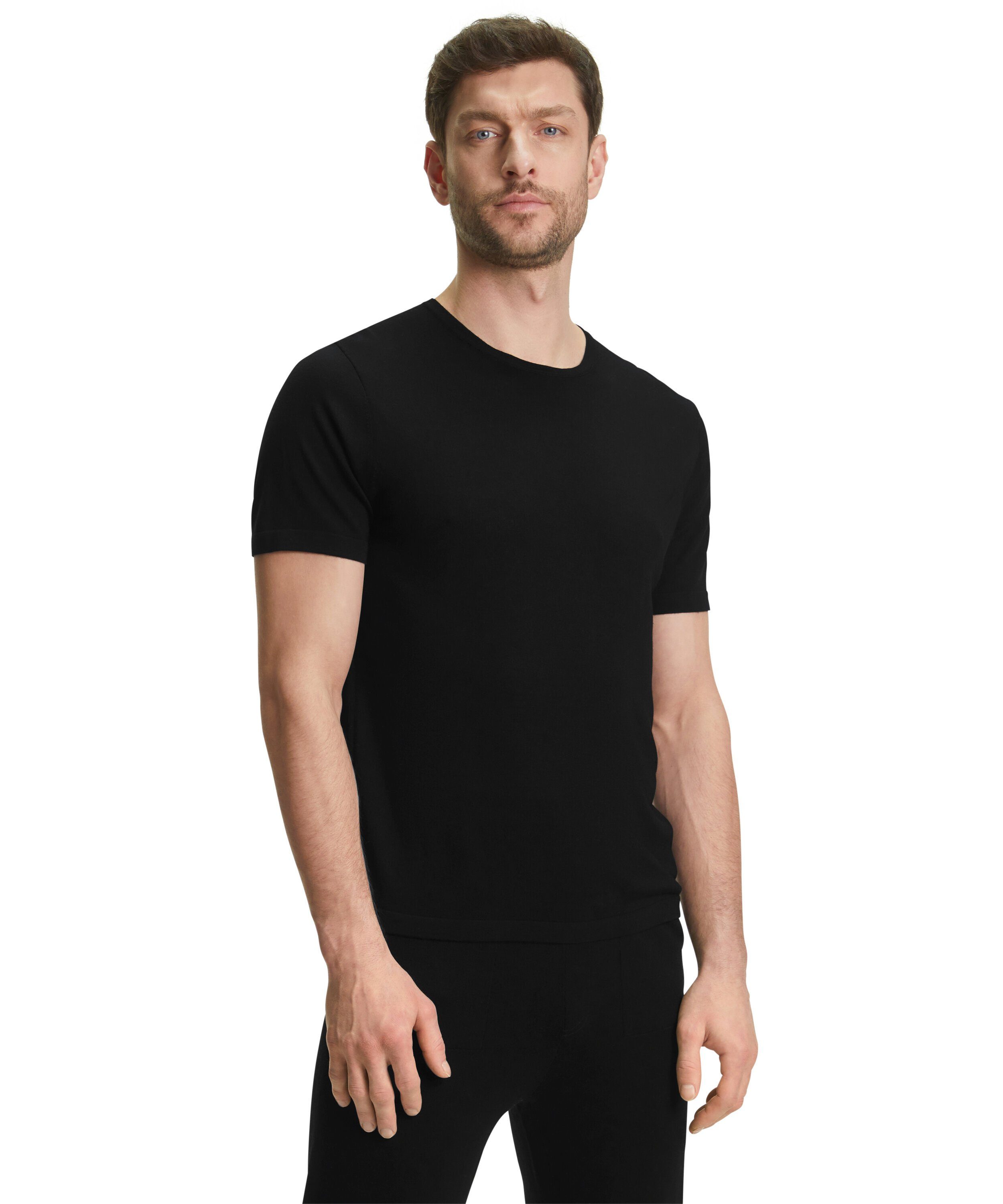 FALKE T-Shirt (1-tlg) aus Merinowolle black (3000) | T-Shirts