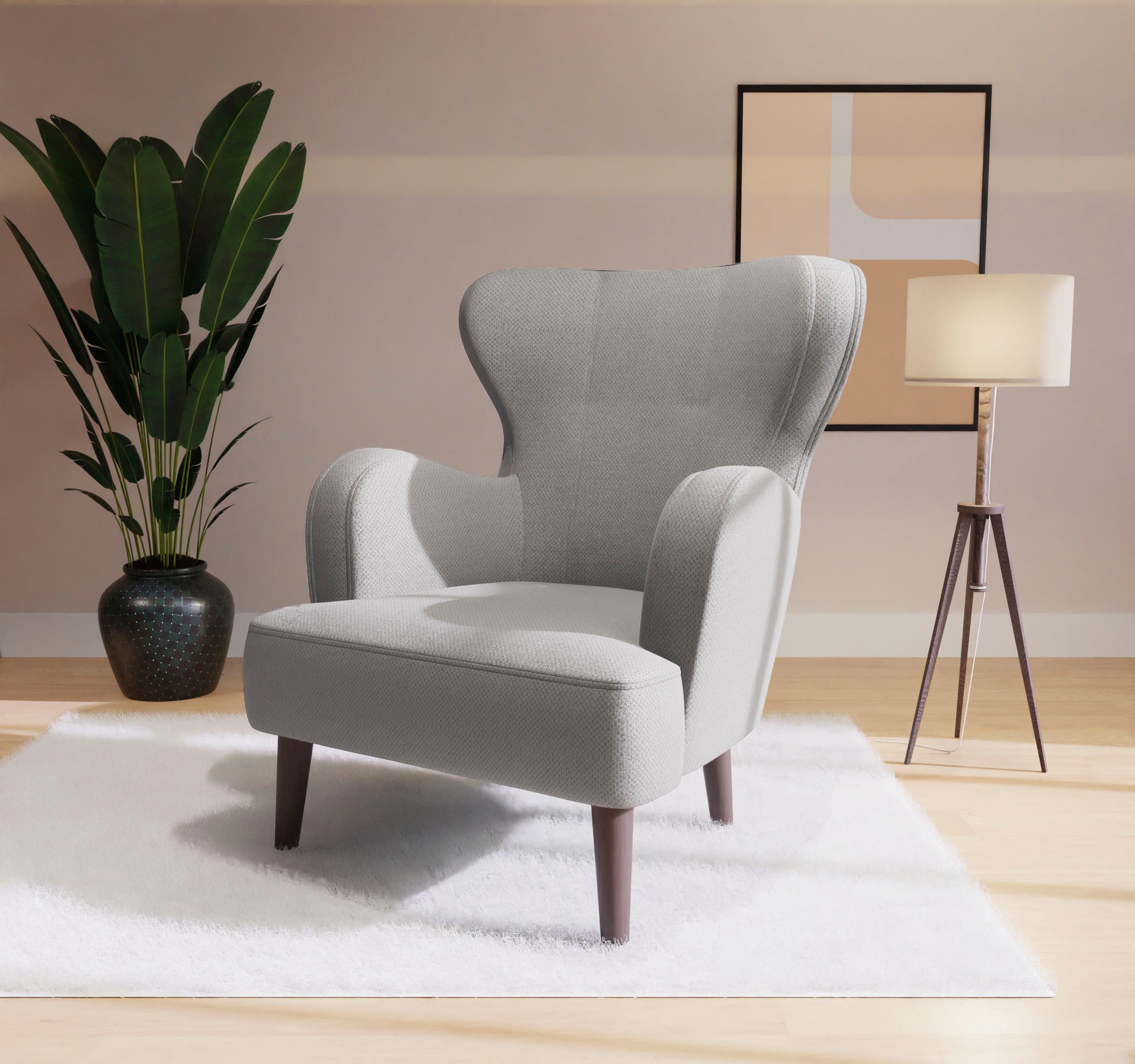 Home affaire Sessel SICILIA, moderner Ohrensessel günstig online kaufen
