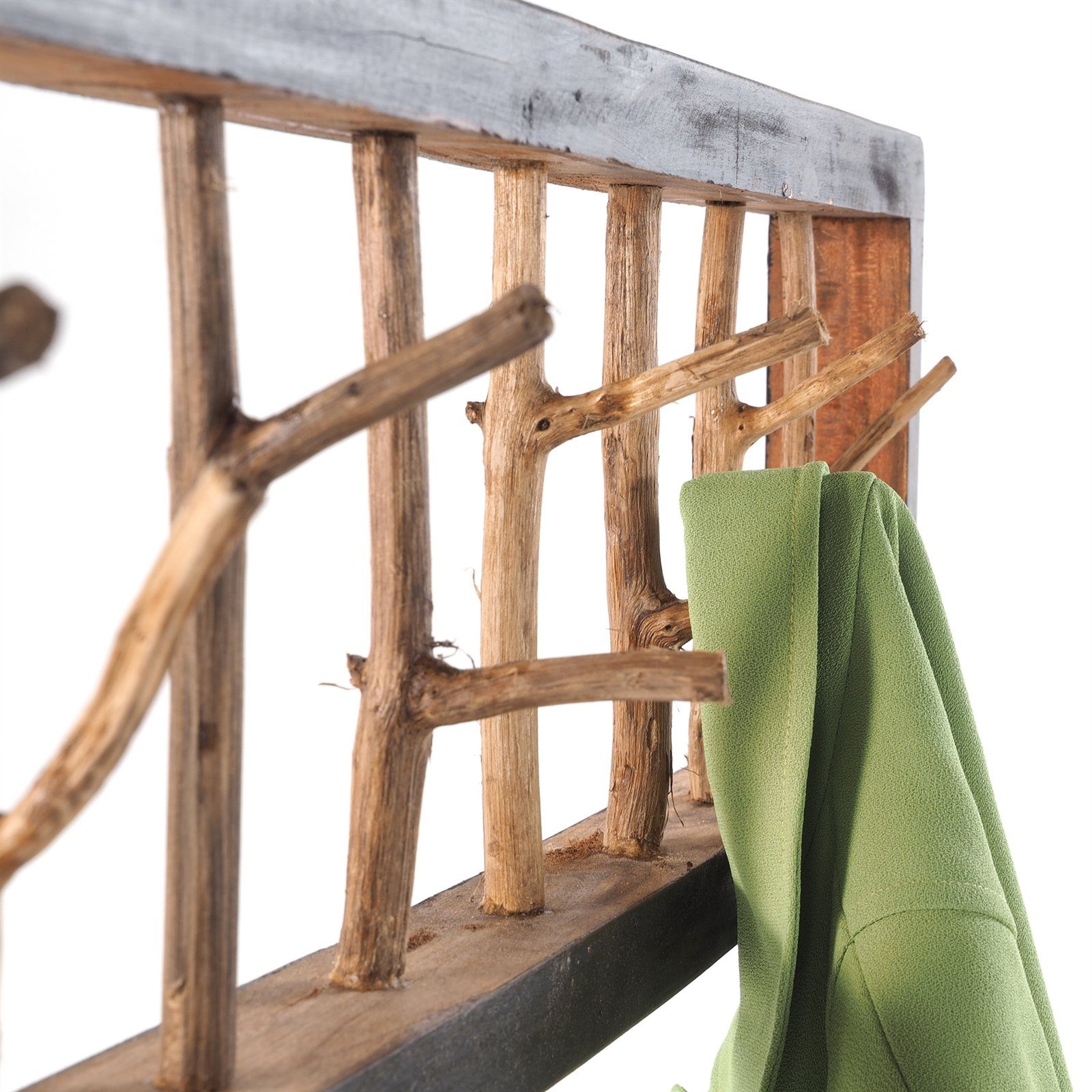 DESIGN DELIGHTS Wandgarderobe WANDGARDEROBE TREIBHOLZ UNIKAT, 80x22cm (BxH), Garderobe, Hakenleiste