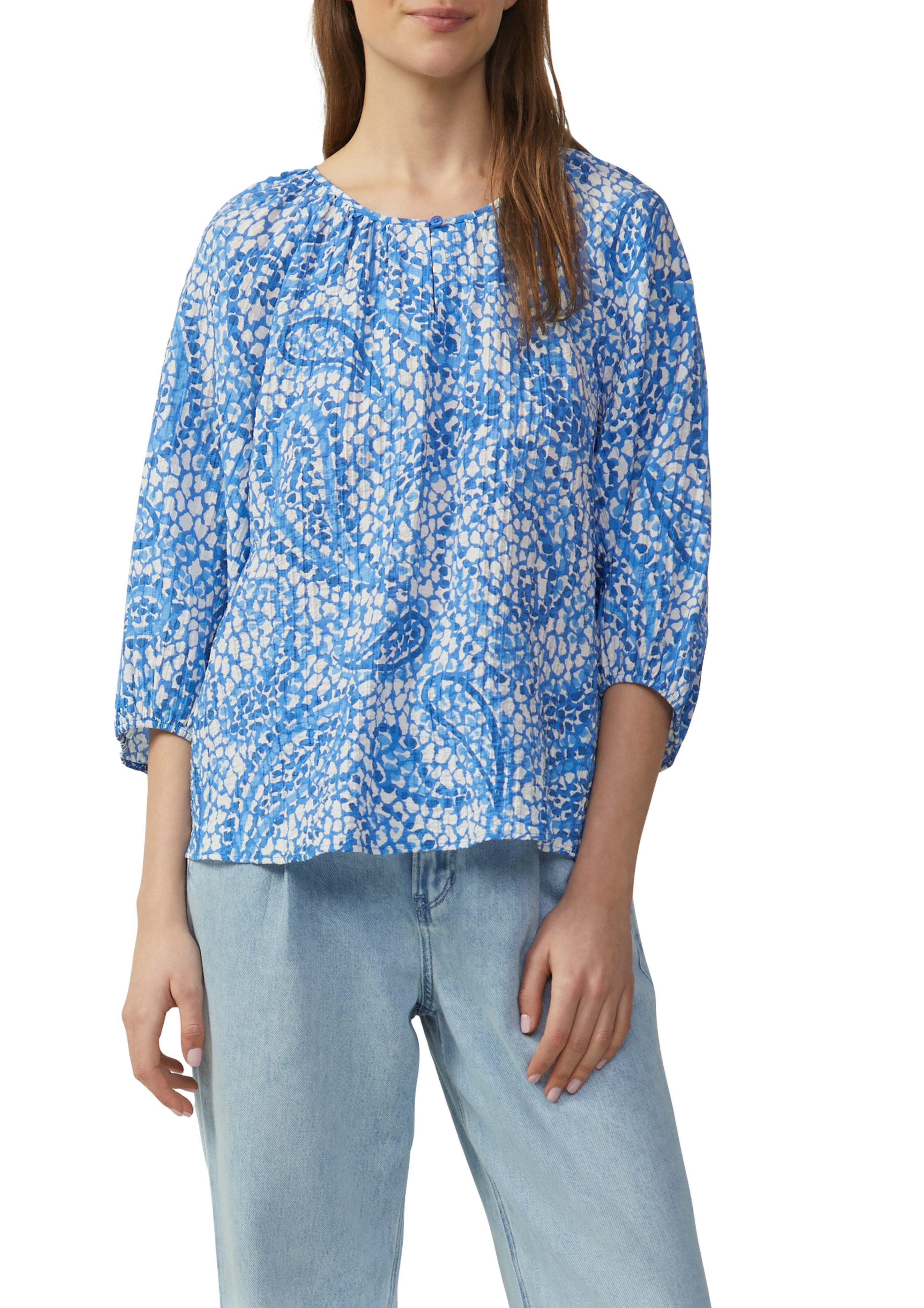 s.Oliver Klassische Bluse mit All-Over Print günstig online kaufen