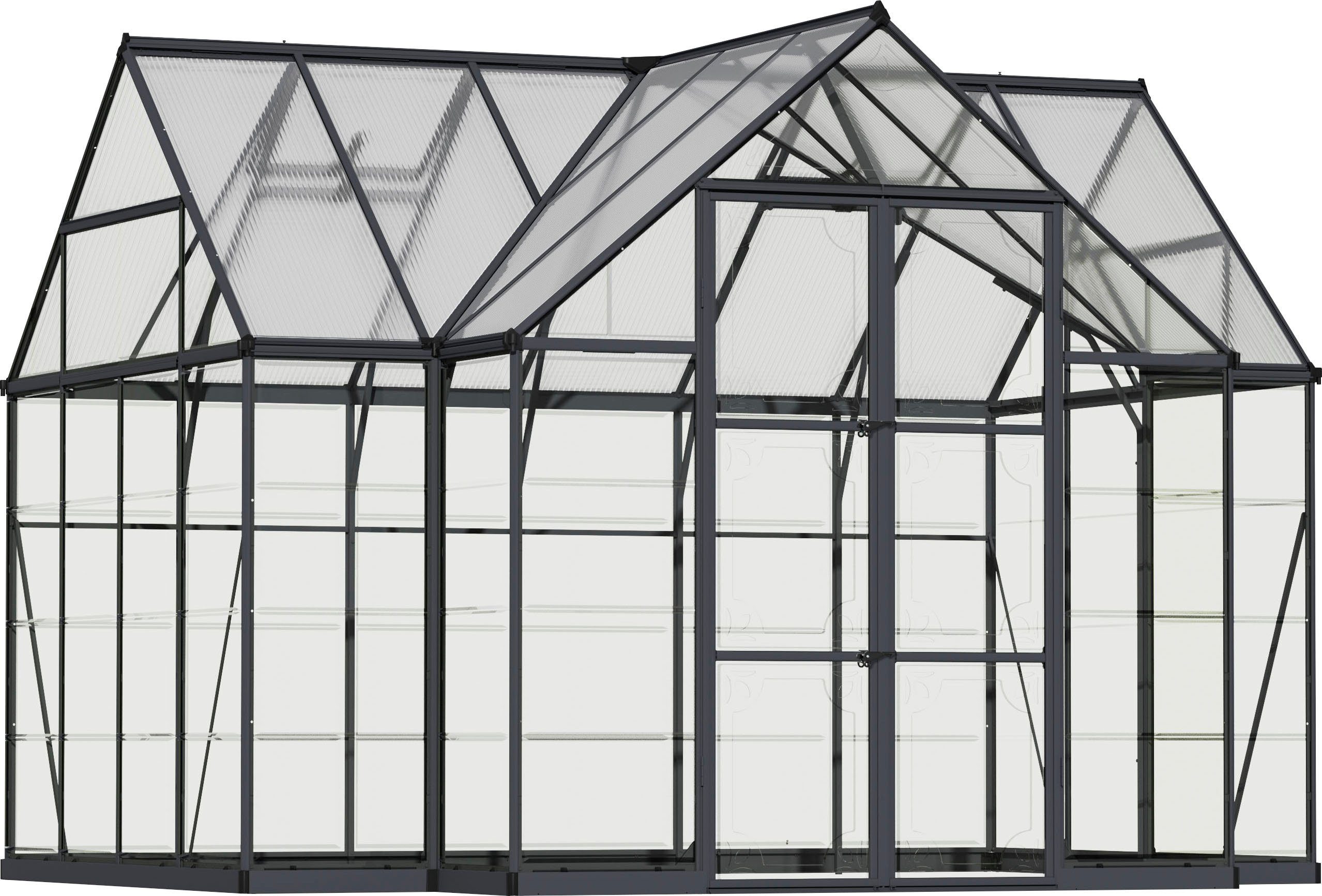 Palram - Canopia Gewächshaus Victory Orangerie, BxTxH: 305 x 365 x 269 cm, günstig online kaufen