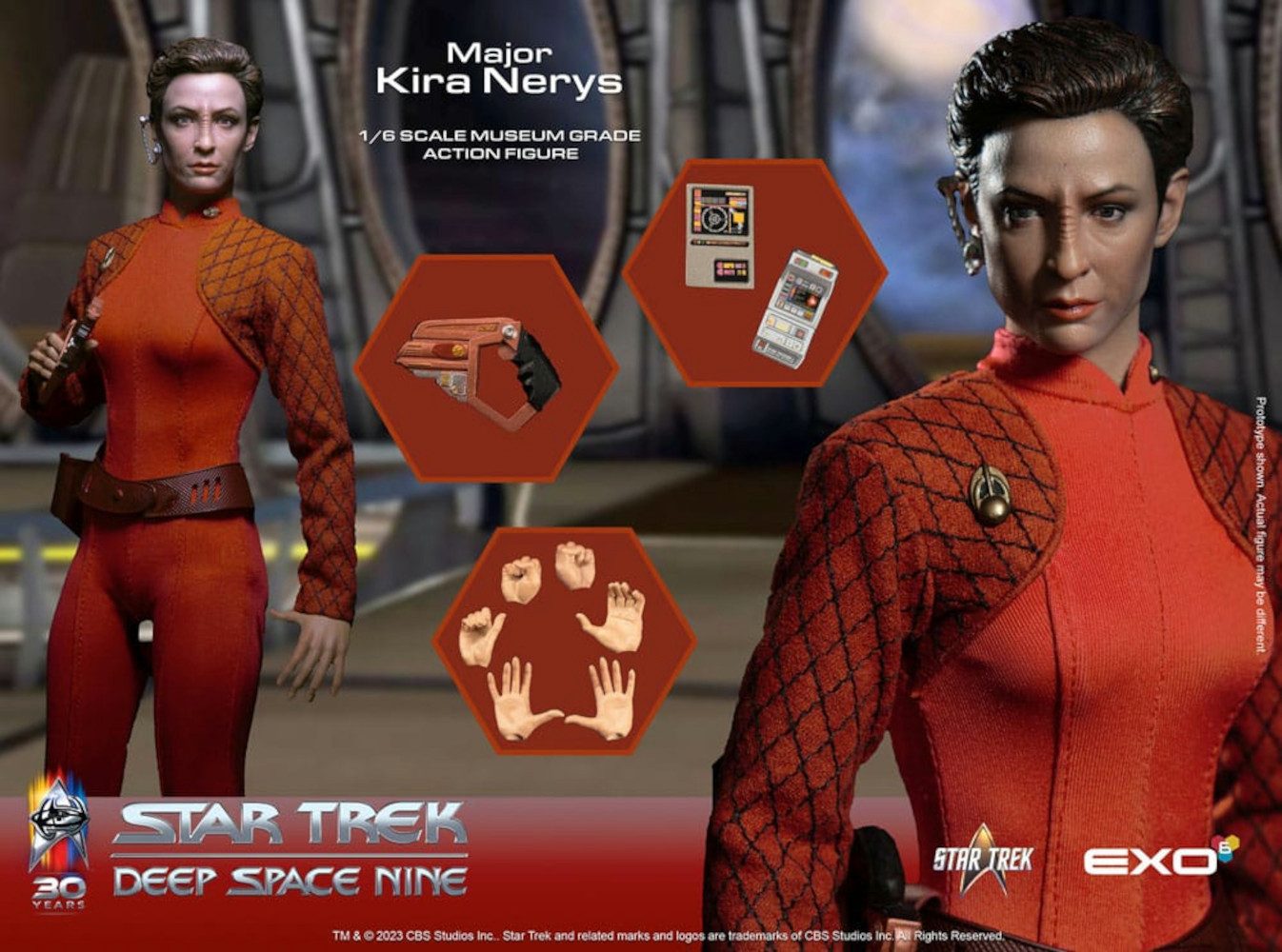 EXO-6 Actionfigur Star Trek: Deep Space Nine 1/6 Kira Nerys Museum Grade Actionfigur