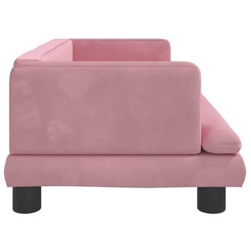 vidaXL Kindersofa Kindersofa Rosa 80x45x30 cm Samt Kindercouch Kindermöbel Kinderzimmer