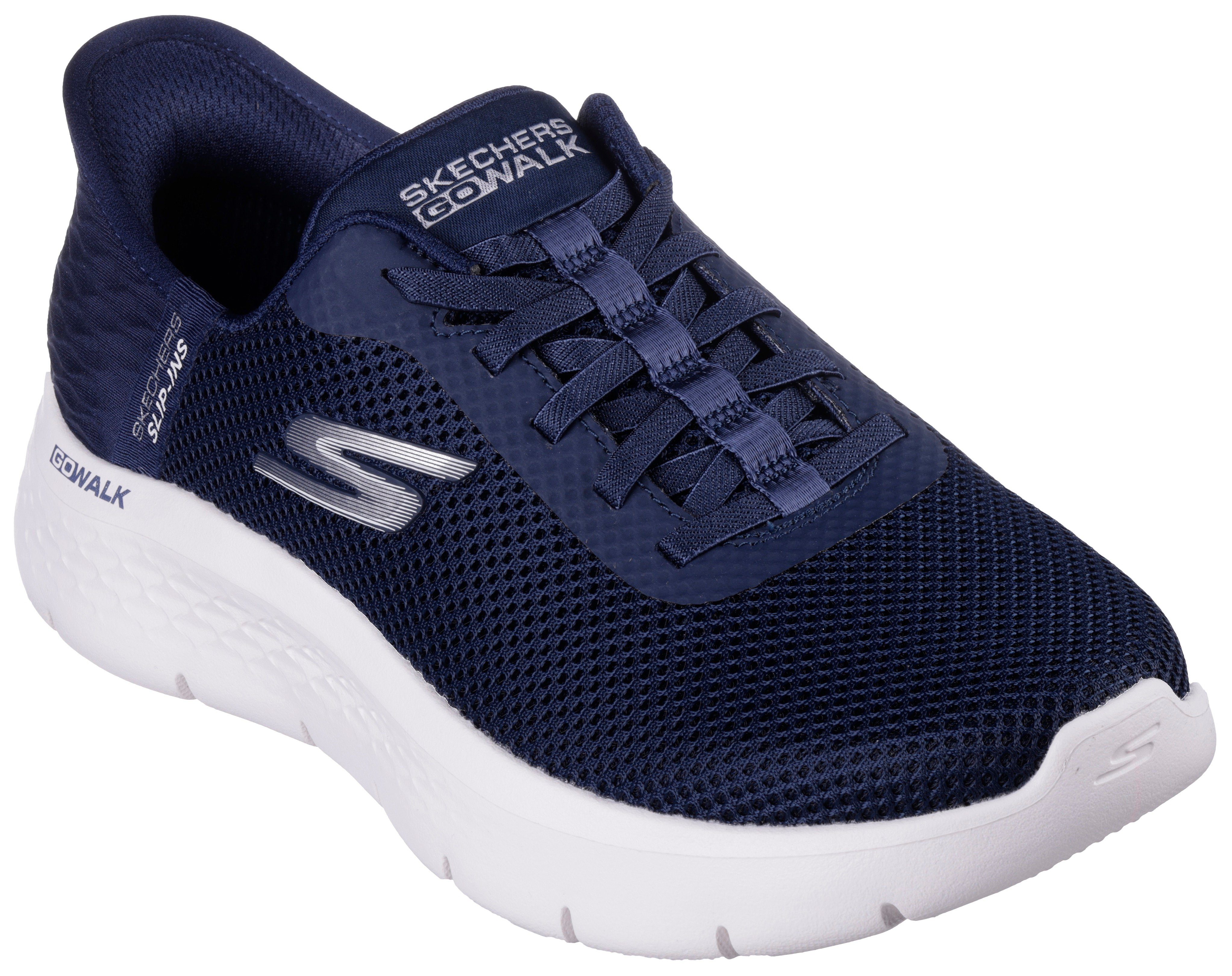 Skechers GO FLEX-GRAND Sneaker navy-weiß ENTRANCE für geeignet WALK Maschinenwäsche Slip-On