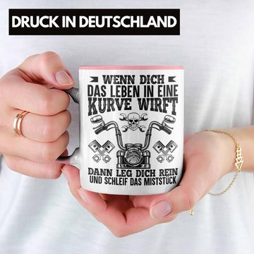 Trendation Tasse Trendation - Motorradfahrer Männer Tasse Geschenk Spruch für Mann Lustige Geschenkidee Motorrad Grafik