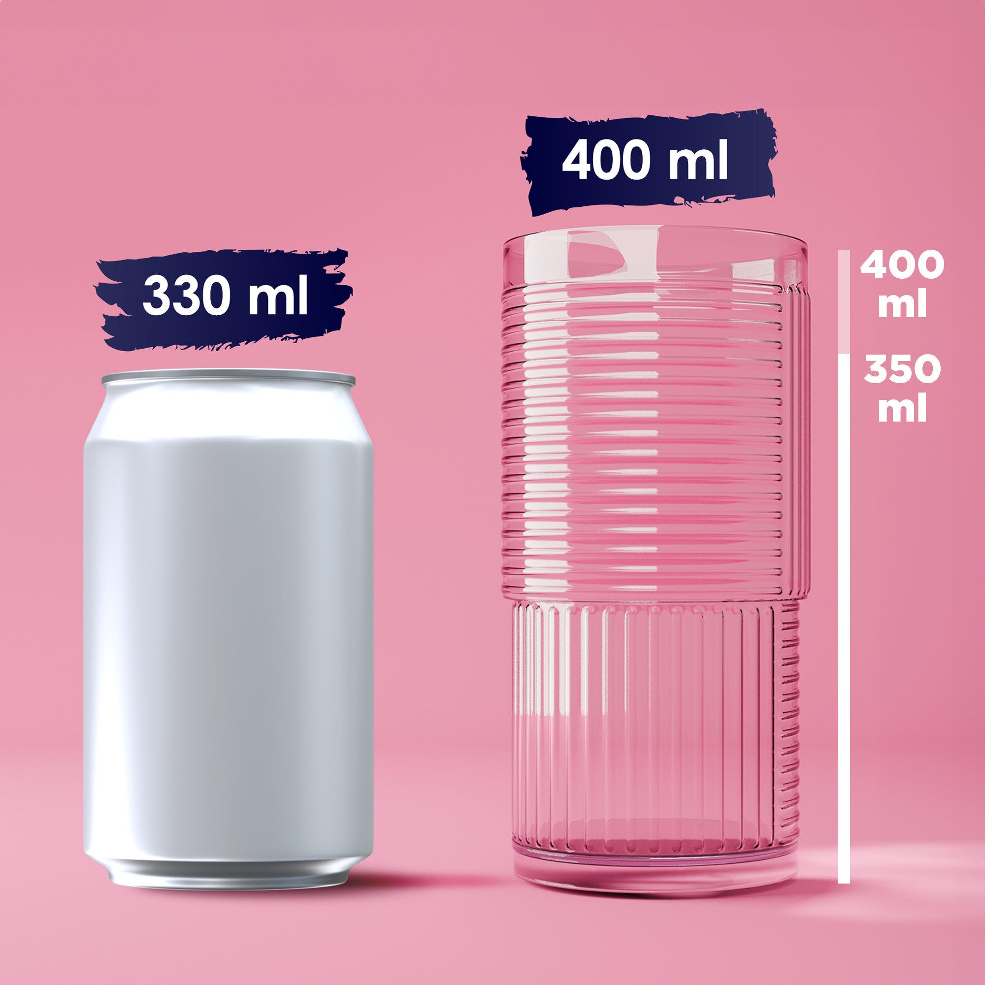 KONZEPT Cocktailglas 6 Cocktailgläser 400ml Trinkgläser Cocktailglas Longdrinkgläser, 6-tlg., 6-teilig, Glas, hochwertig verarbeitet, im charakteristischen Desi – Bild 5 von 5