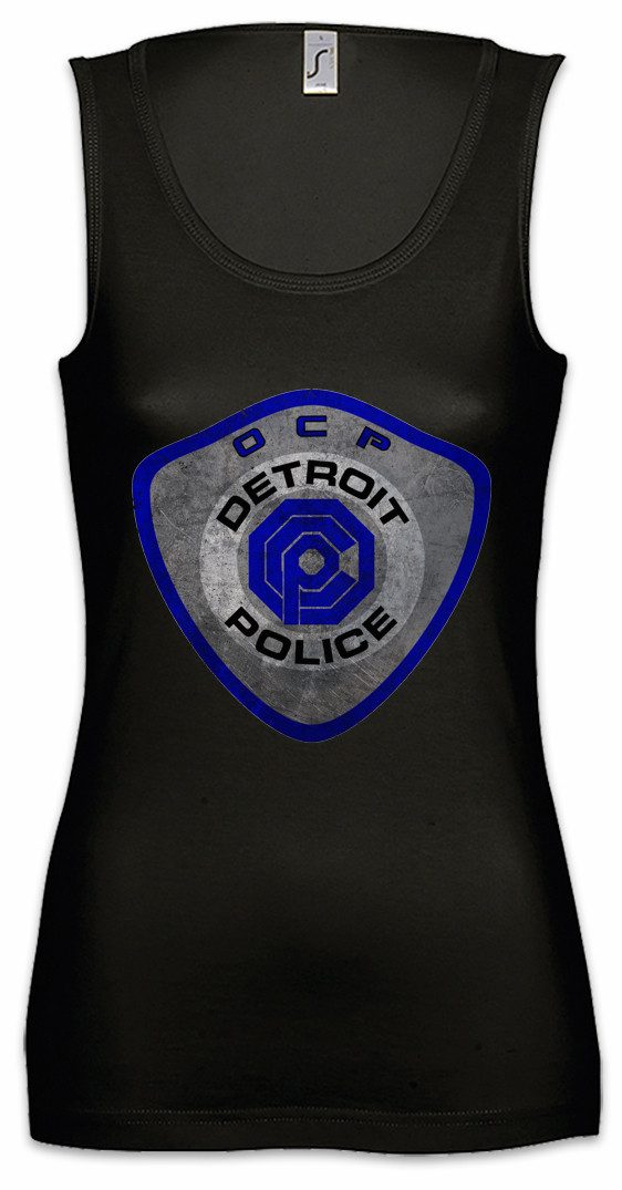 Tanktop Detroit Police Logo Ärmelloses Damen T-Shirt Detroit OCP Police Robo