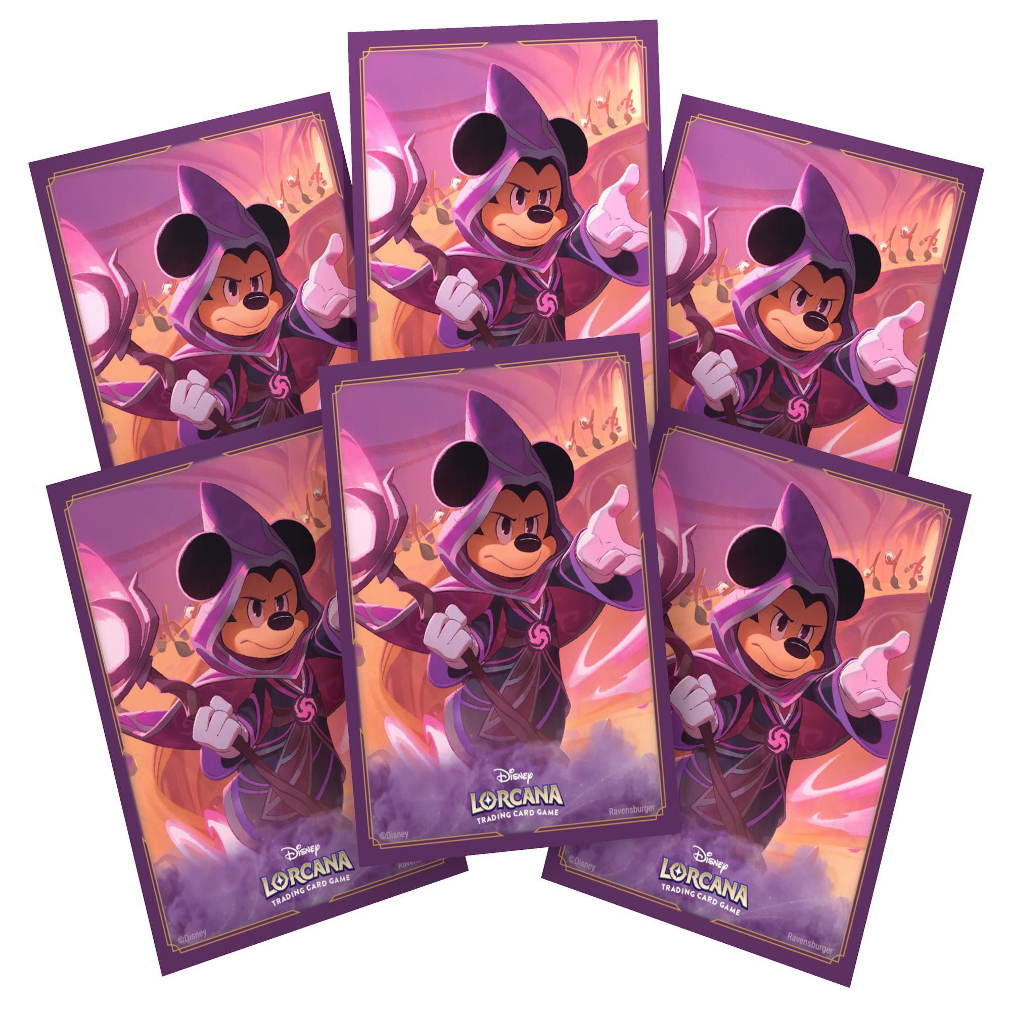 Ravensburger Sammelkarte Lorcana Sleeves - Mickey - Eigenwilliger Zauberer