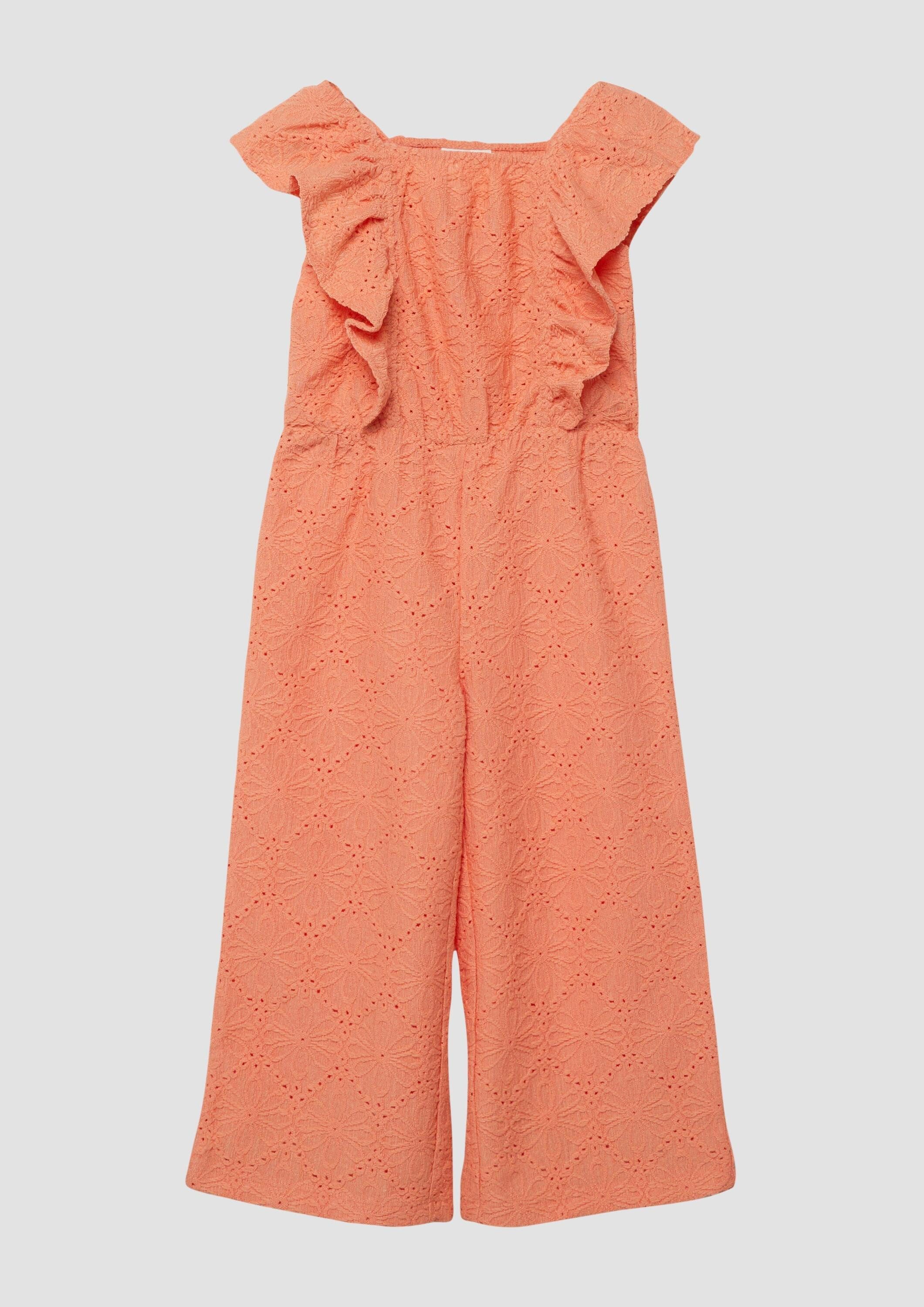 s.Oliver Jumpsuit Overall Strukturierter Overall mit Volants