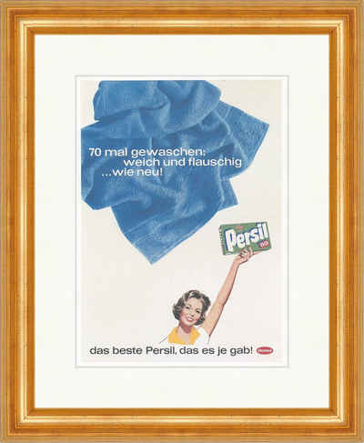 Kunstdruck PERSIL Werbung Henkel Waschmittel Unternehmen Plakat Plakatwelt 396 G, (1 St)