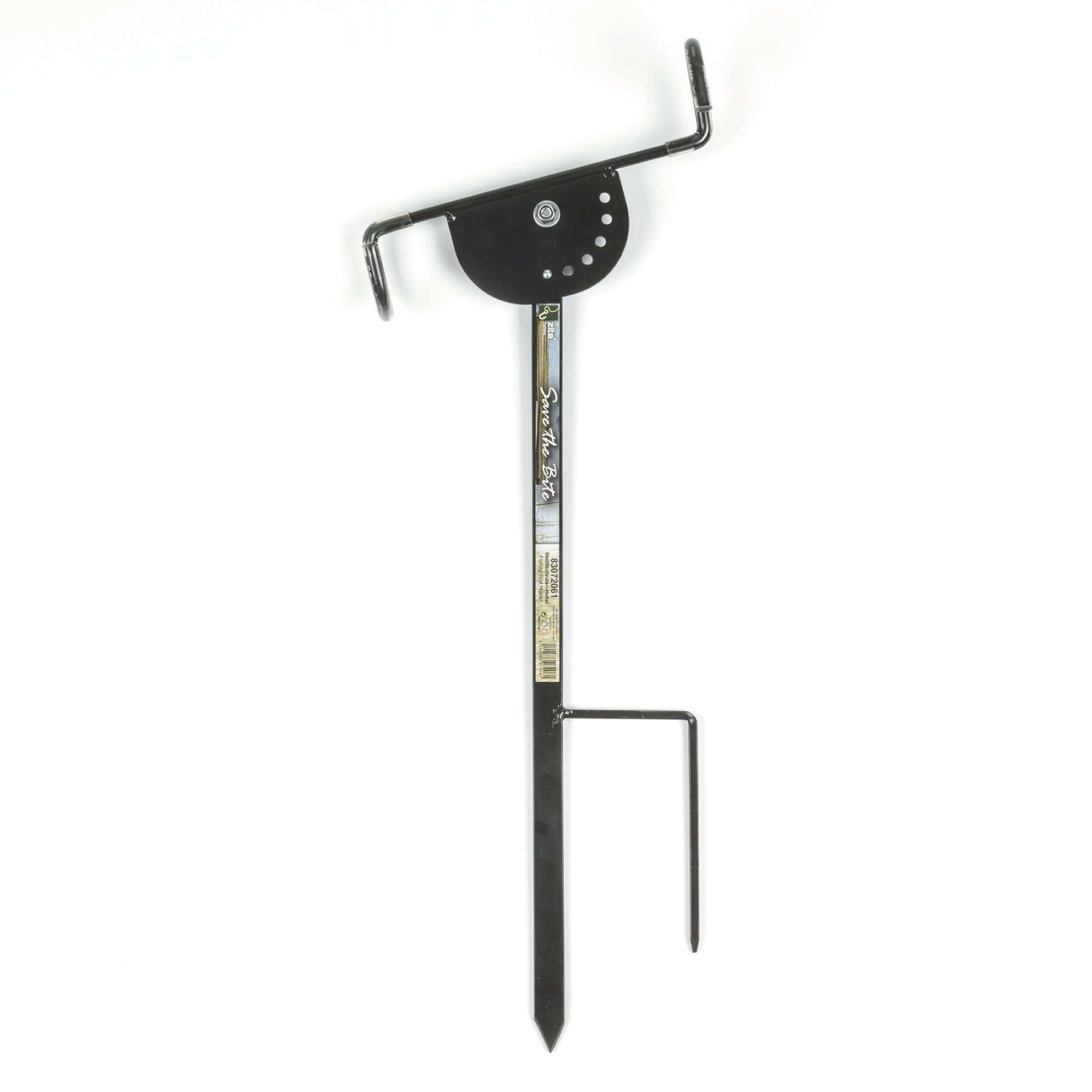 Rutenhalter Stellfisch-Rutenhalter aus Metall mit 2 Erdspießen verstellbarer