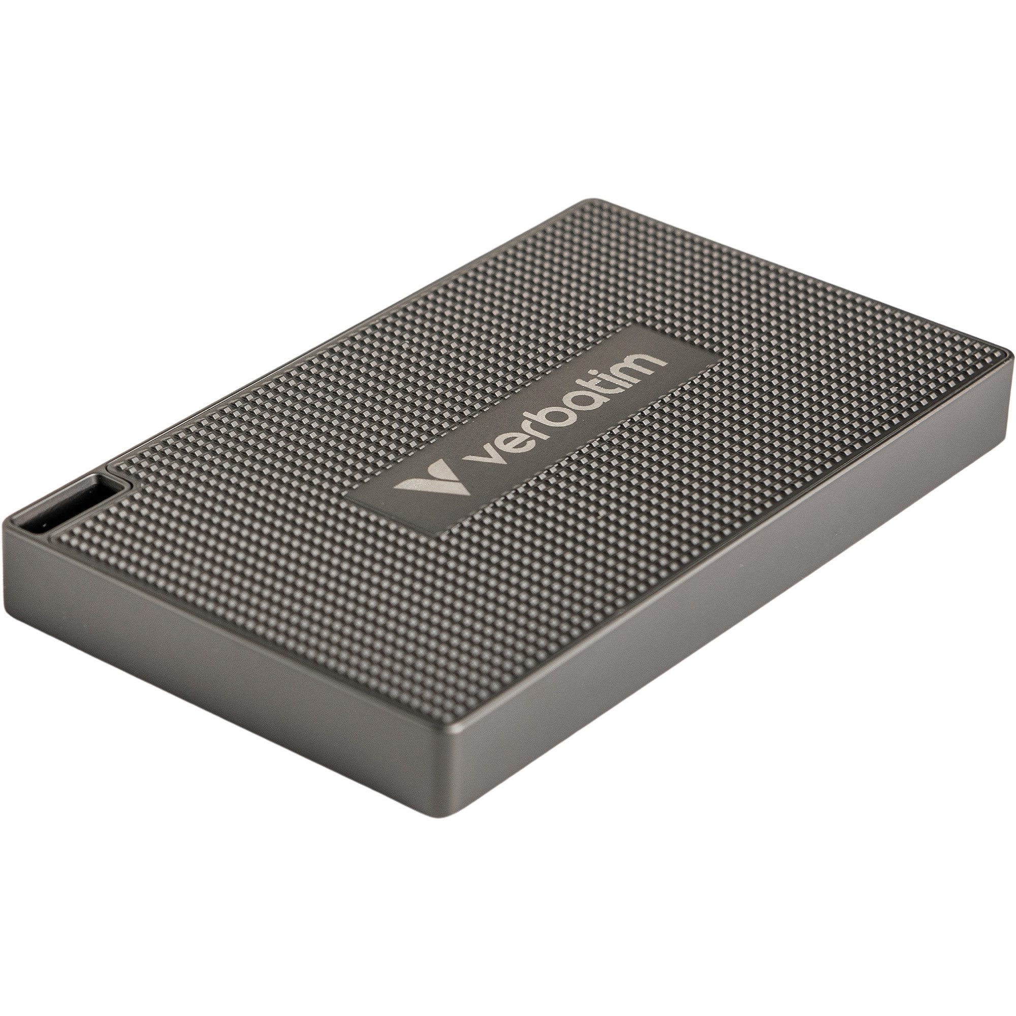Verbatim Verbatim Metal Mini SSD 512 GB, (USB-C 3.2 Gen 2x2 externe HDD-Festplatte (512 GB) 2.5"
