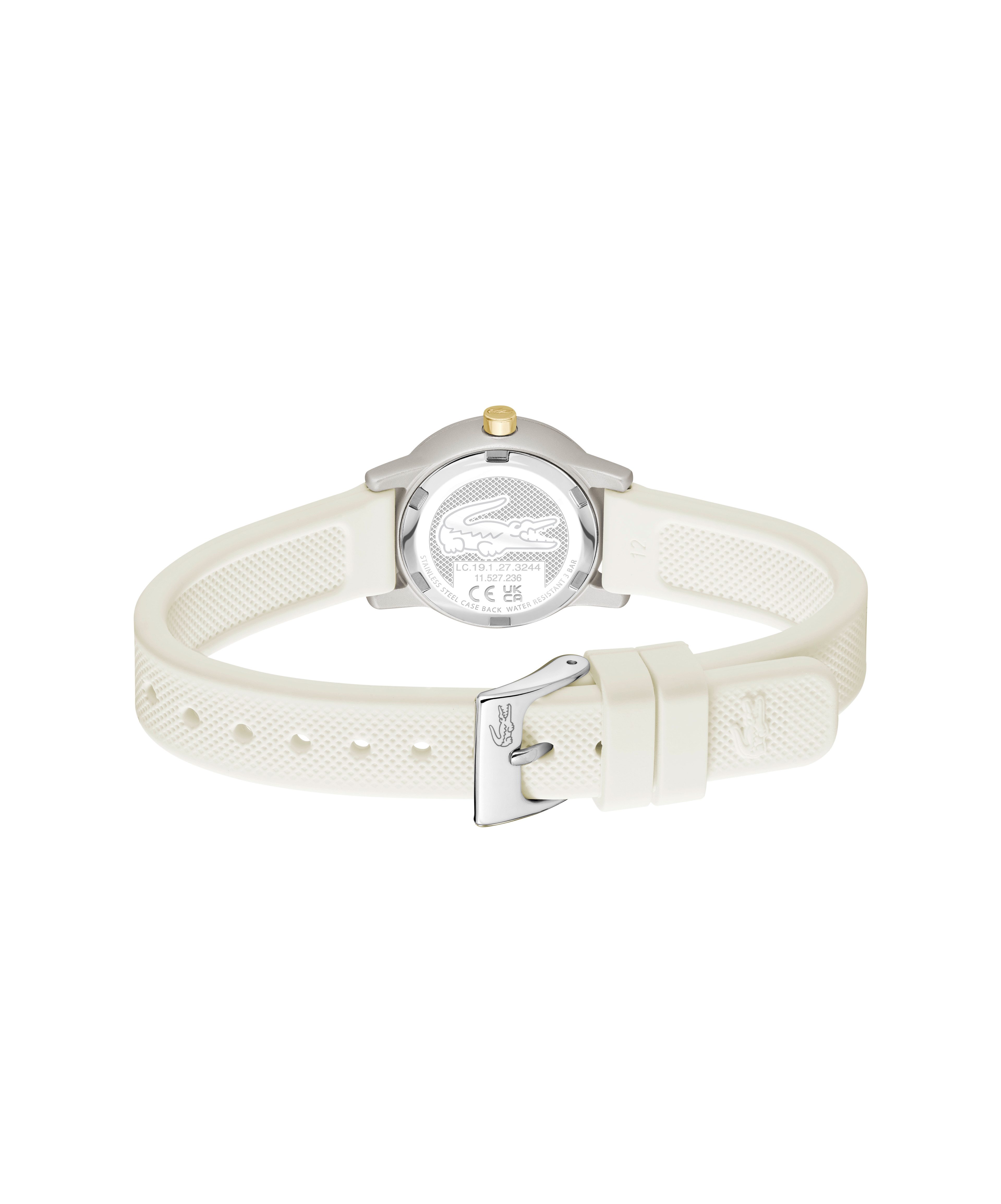 Lacoste Quarzuhr LACOSTE.12.12 SWIFT 2001509, Armbanduhr, Damenuhr, Silikonarmband, analog