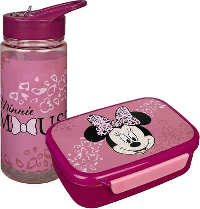Scooli Lunchbox Minnie Mouse, Kunststoff, (Set, 2-tlg), Brotzeitdose & Trinkflasche
