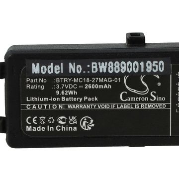 vhbw kompatibel mit Zebra MC18N0, MC18 Akku Li-Ion 2600 mAh (3,7 V)