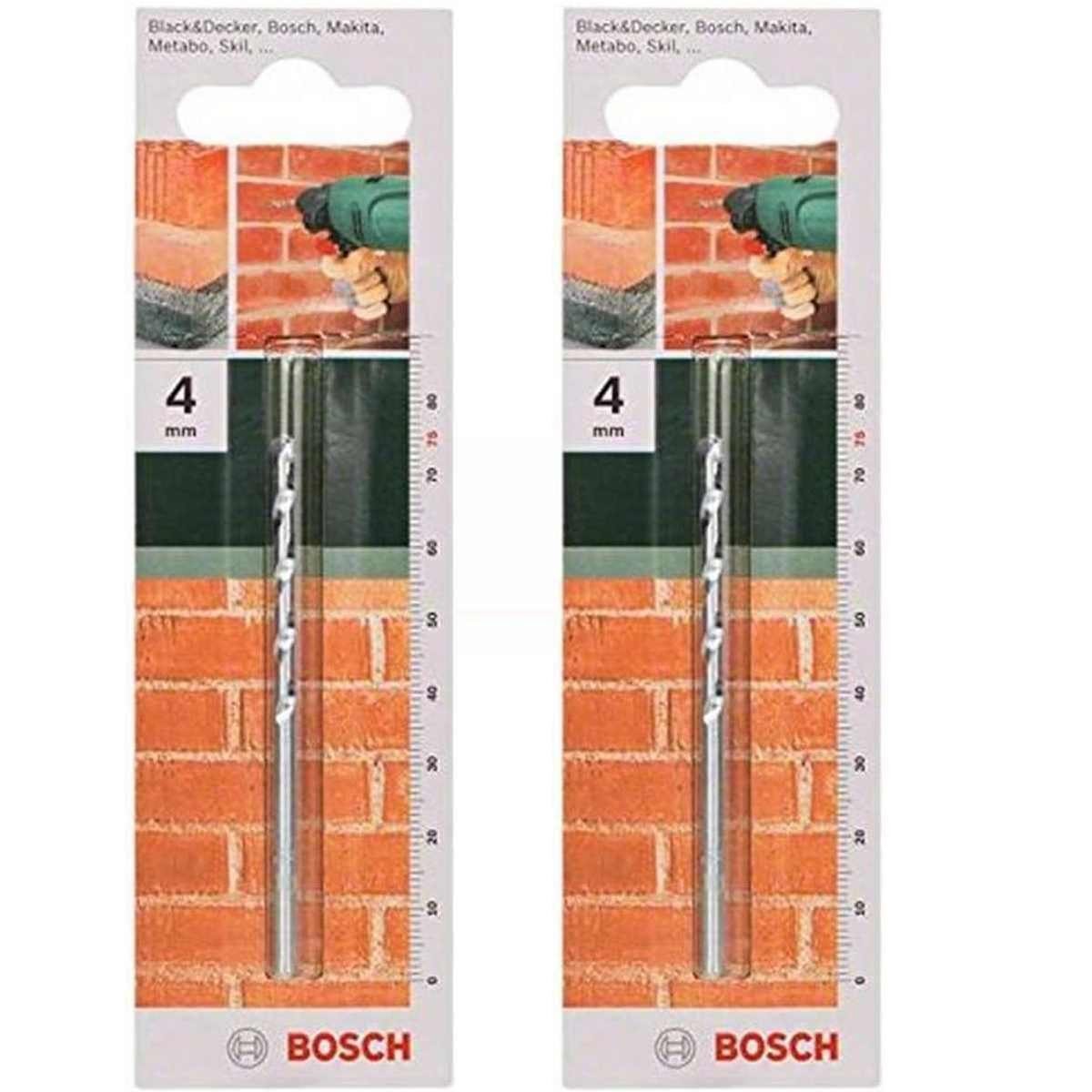 BOSCH Bohrer- und Bitset mm) 2 Stk. Bosch (4 Steinbohrer