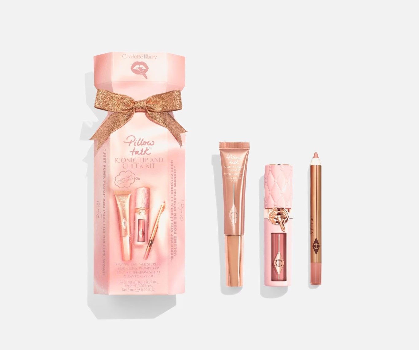 CHARLOTTE TILBURY Make-up Set Pillow Talk Iconic Lip & Cheek Kit, 3-tlg.