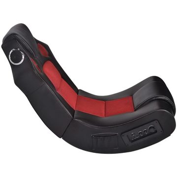möbelando Gaming-Stuhl 292025 (LxBxH: 94x51x78 cm), mit Lautsprechern in Schwarz und Rot
